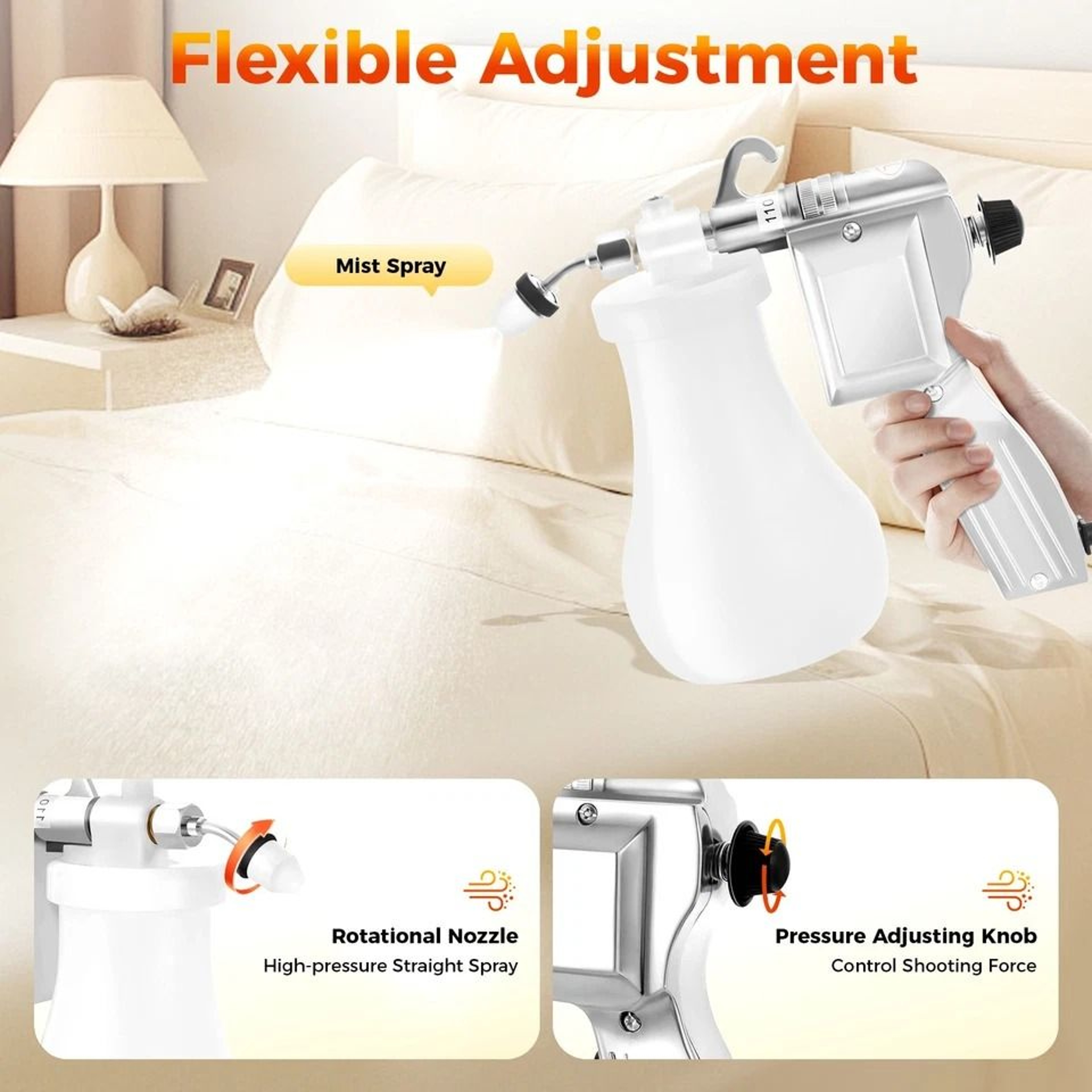 Premium Textile Spot Cleaning Gun  110V Fabric Spot Remover Sprayer For Screen Printing  Tough Stai 6