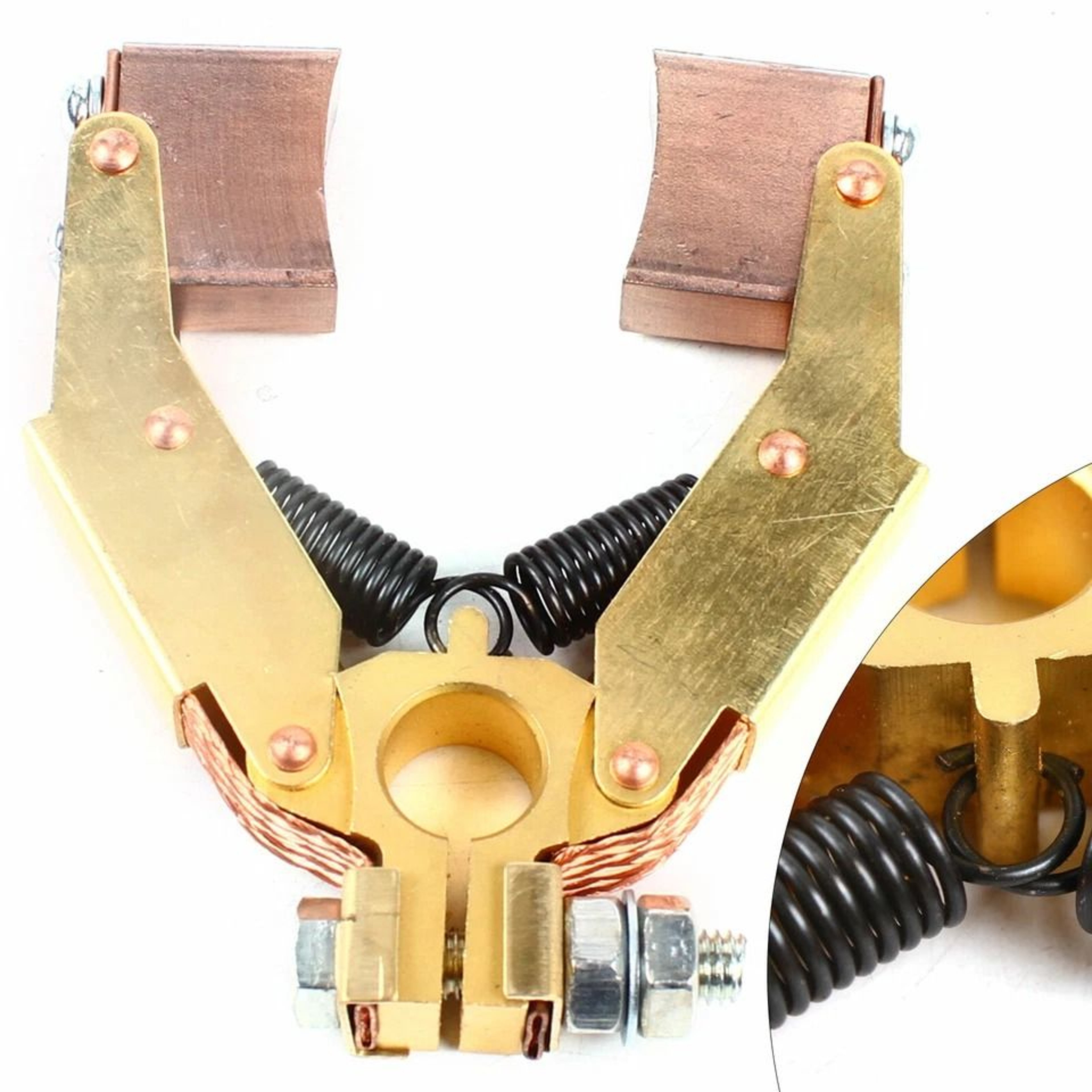 V Shape Motor Carbon Brush Holder For DC Motors Durable Slip Ring Brush Holder Replacement 2
