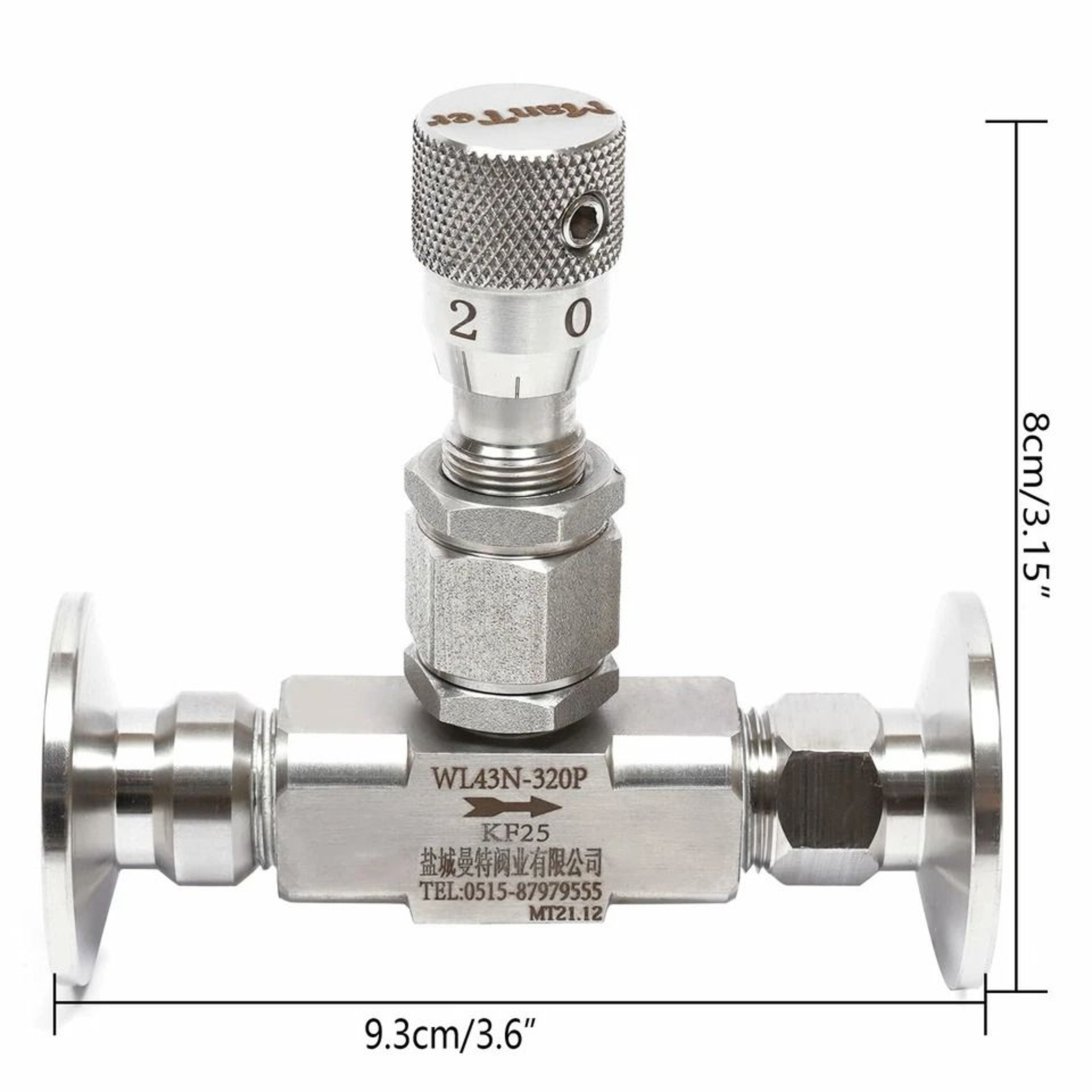 Precision Stainless Steel Valve Vace High Vacuum Metering Valve Bellows Sealed Valve Vacuum Isolati 1