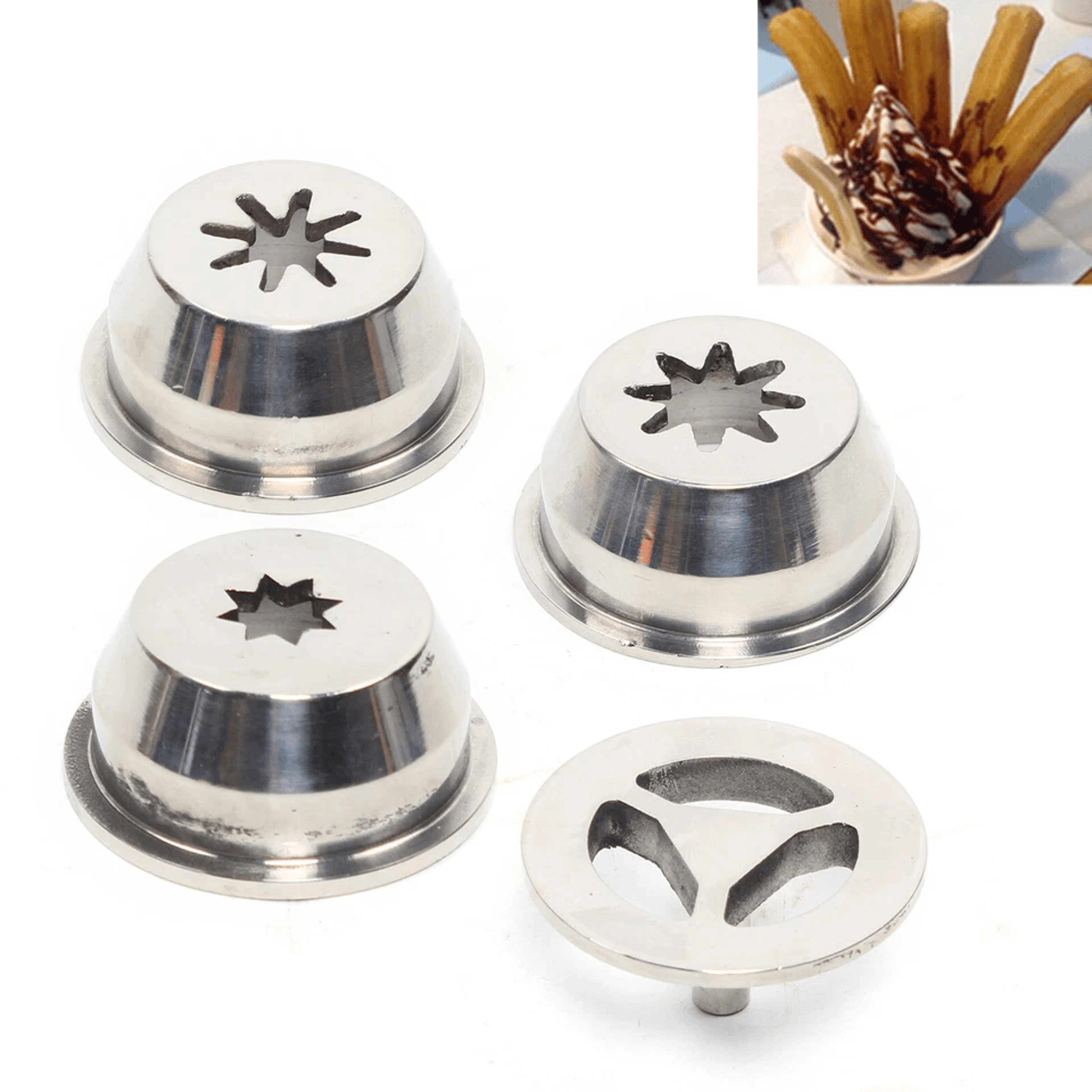 Stainless Steel Churro Maker Nozzles Set For Churro Machines 4