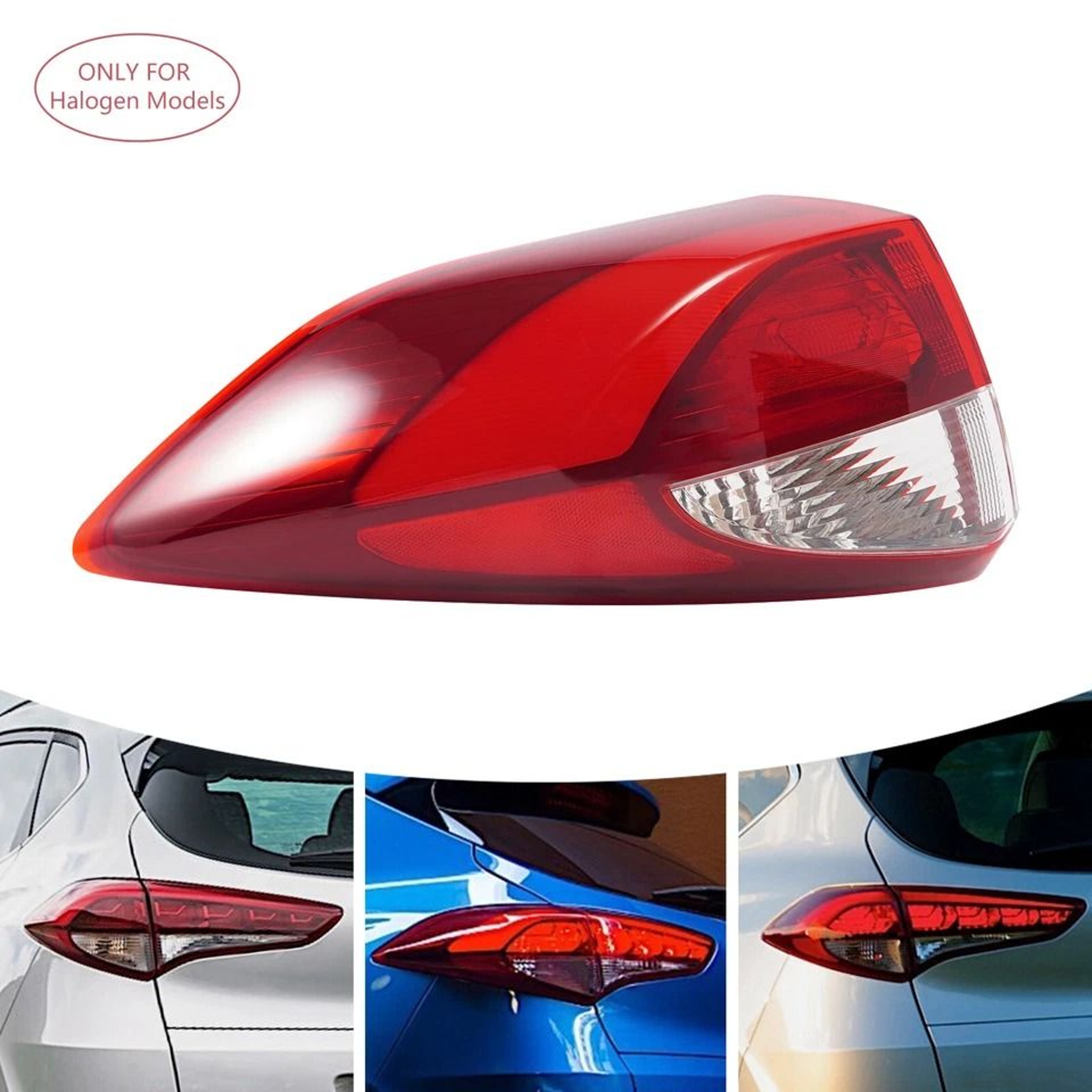 Hyundai Tucson Driver Side Tail Light Left Rear Lamp Replacement 3