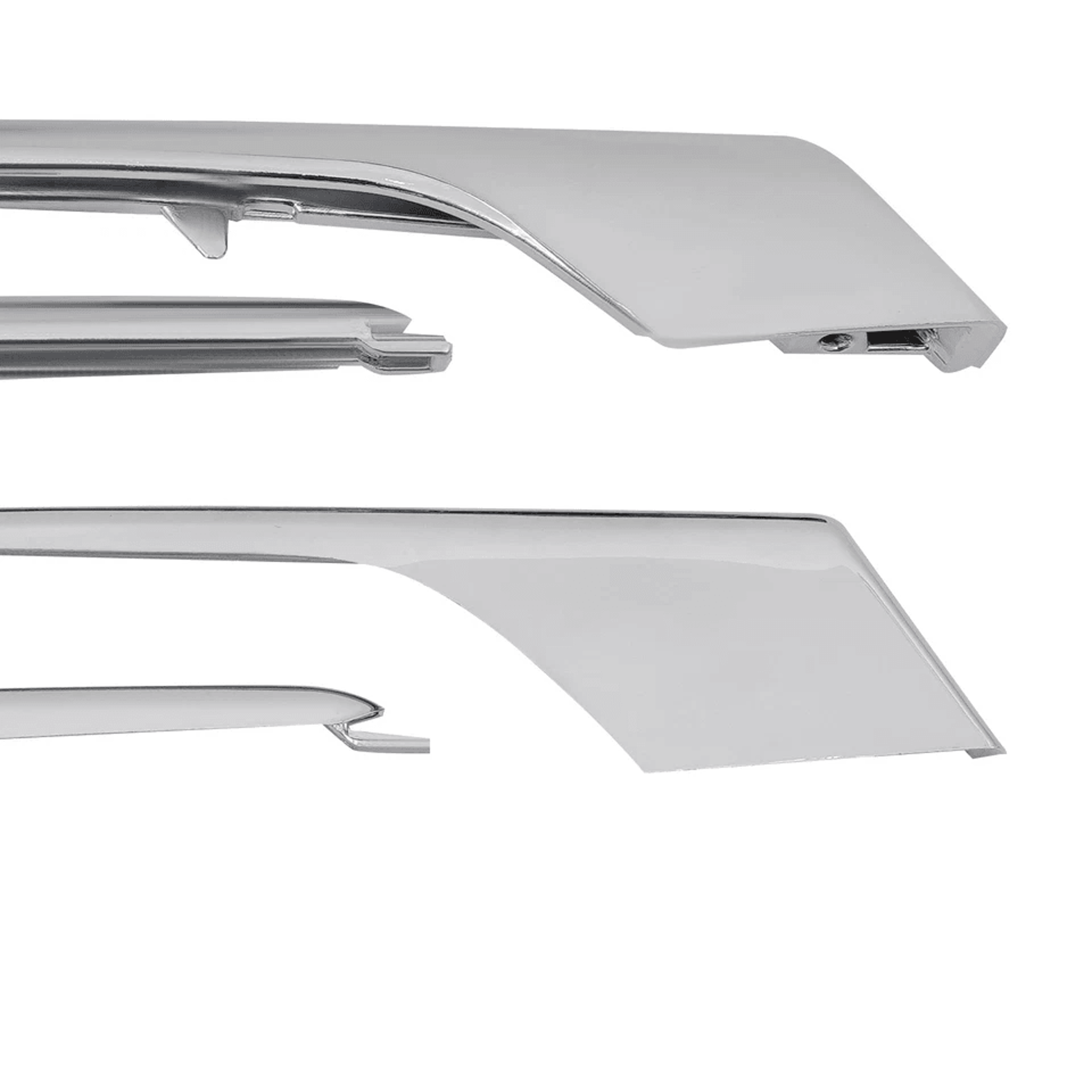 Tesla Model X Fog Light Chrome Trim Front Bumper Molding 3