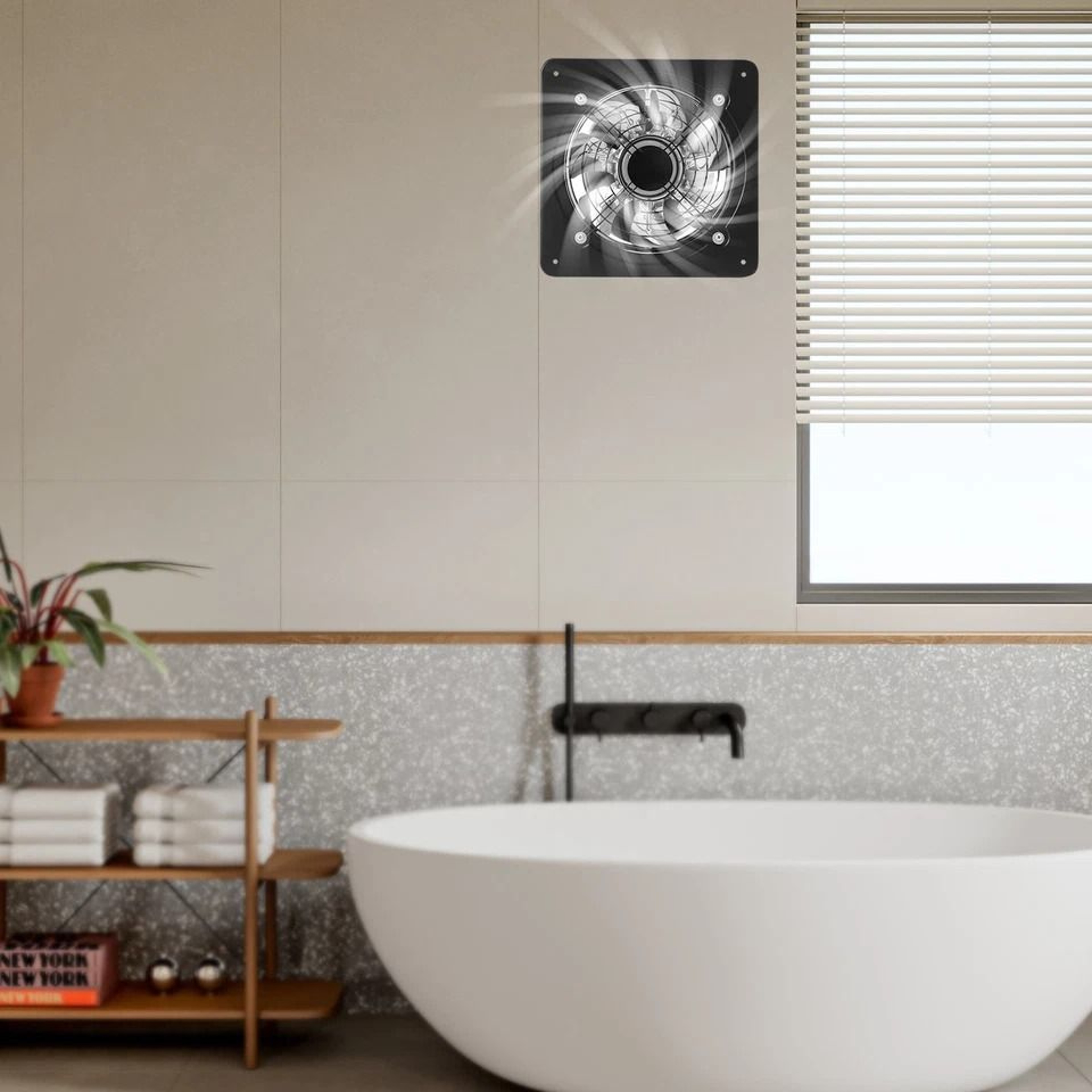 Wall Mounted Exhaust Fan For Kitchen Garage And Workshop Ventilation 2