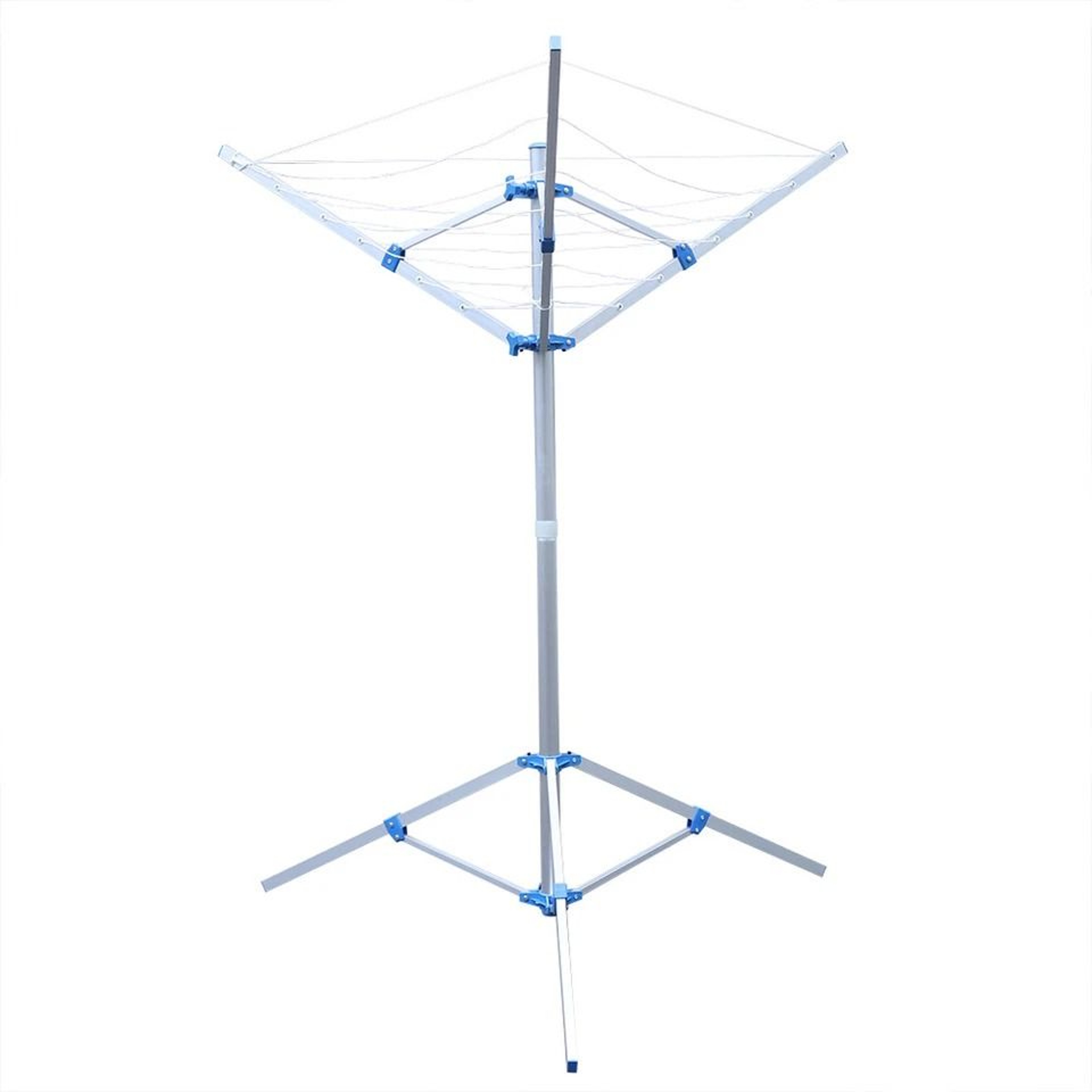 Premium Outdoor Rotary Clothesline  Folding Laundry Dryer Rack Arm Umbrella Airer 2