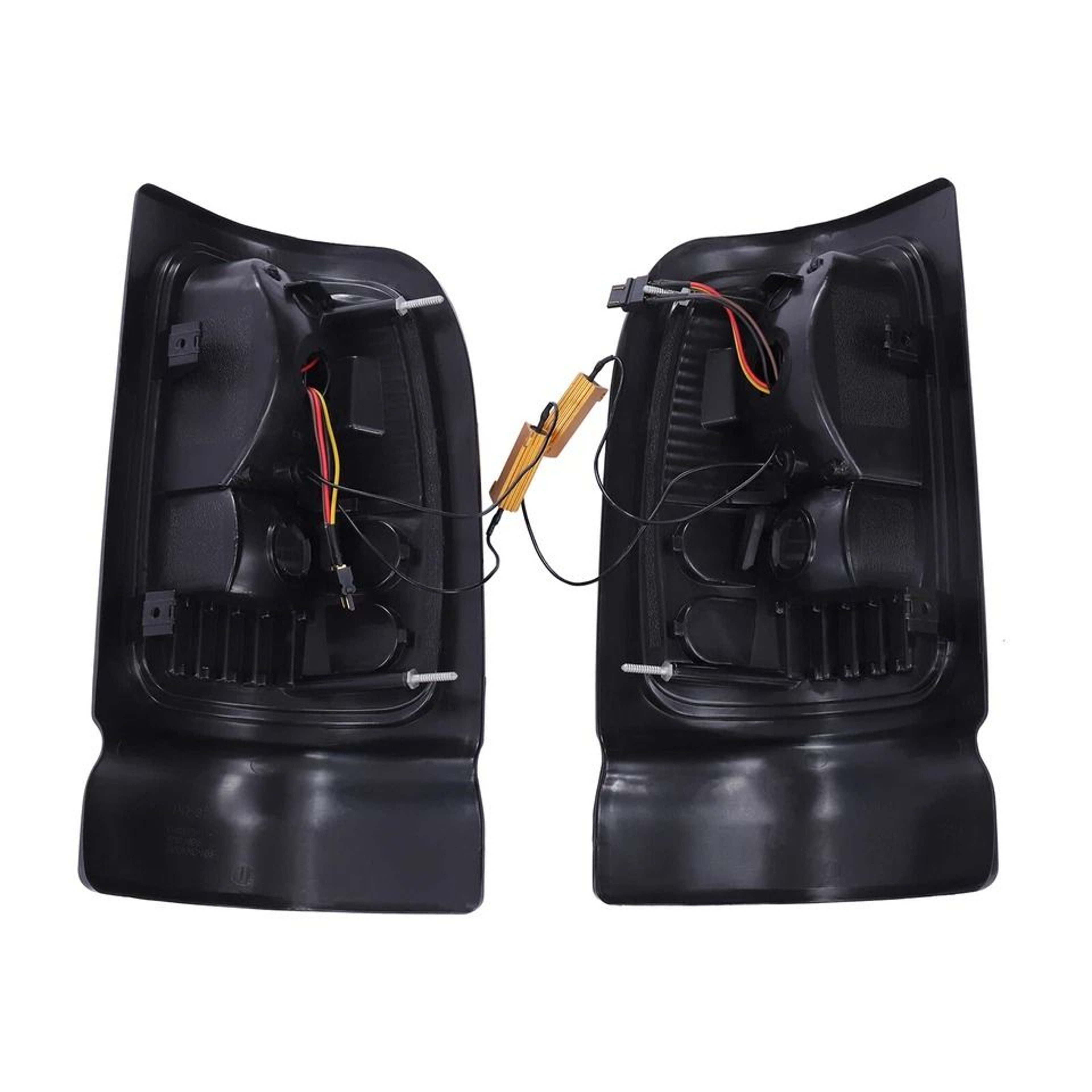 Premium Dodge Ram LED Tail Lights Smoked LED Black Tail Lights Pair 4