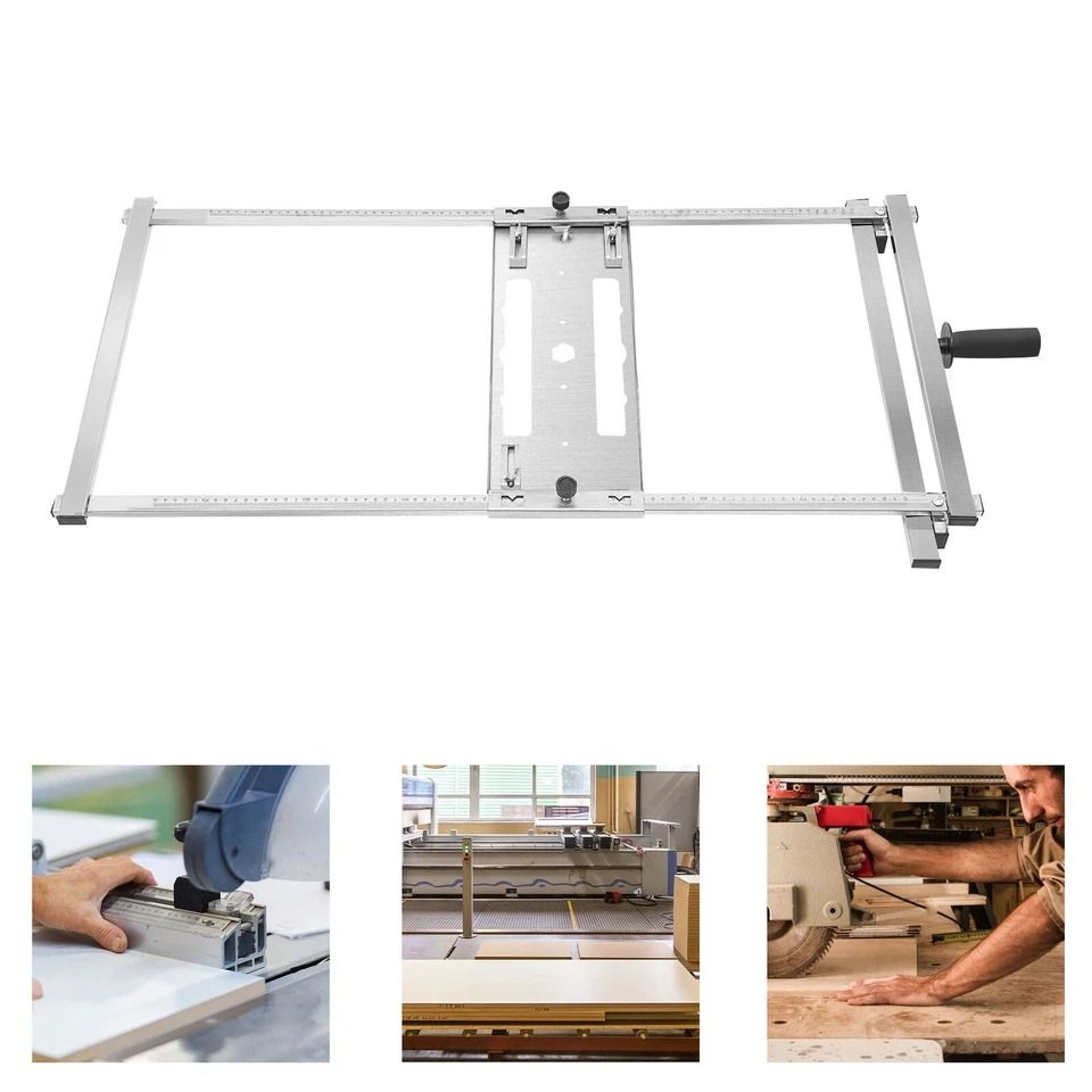 Precision Circular Saw Guide Rail System Accurate Rip Cut Guide For Straight Edge Cutting 9