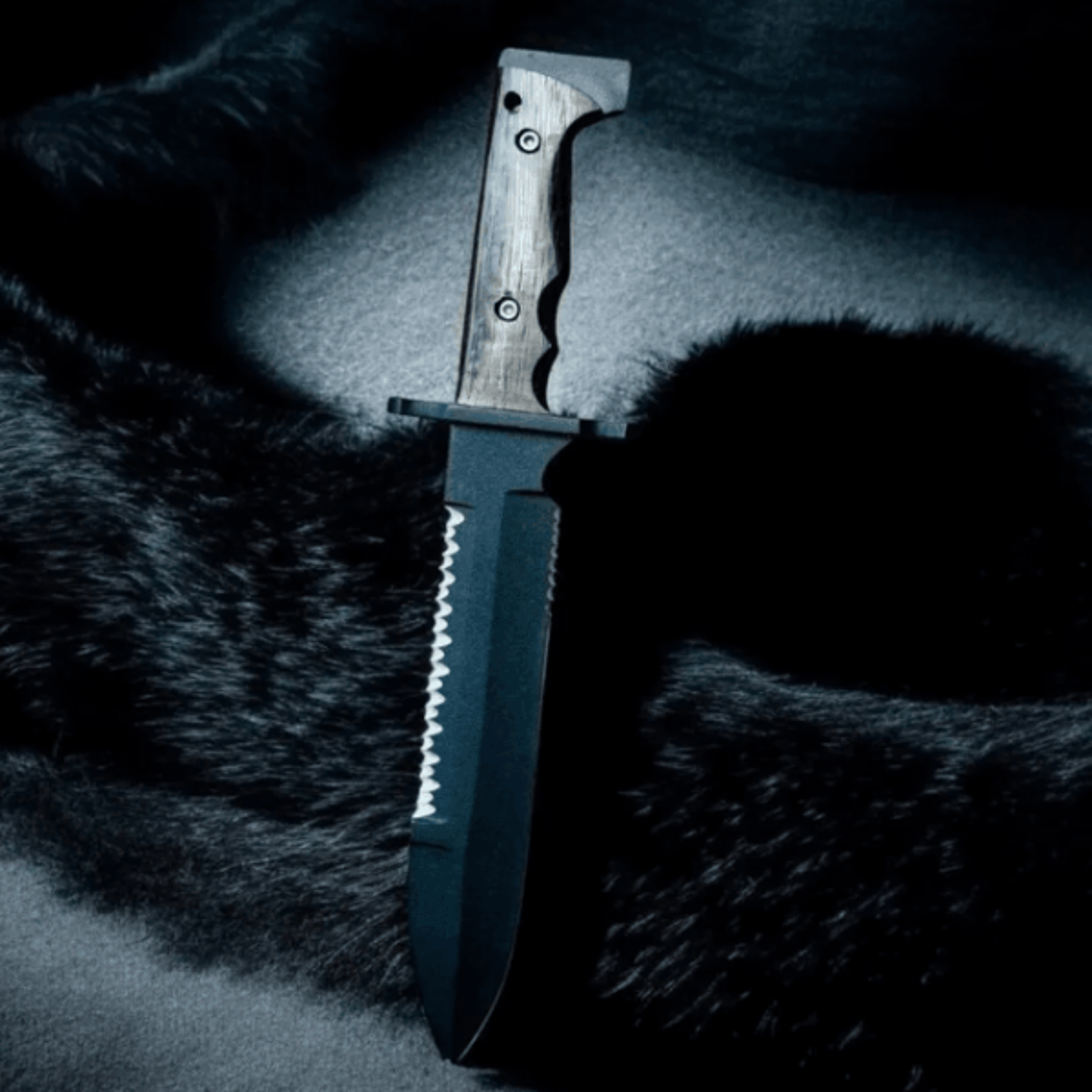 Buy Copper Damascus Hunting Bowie Knife