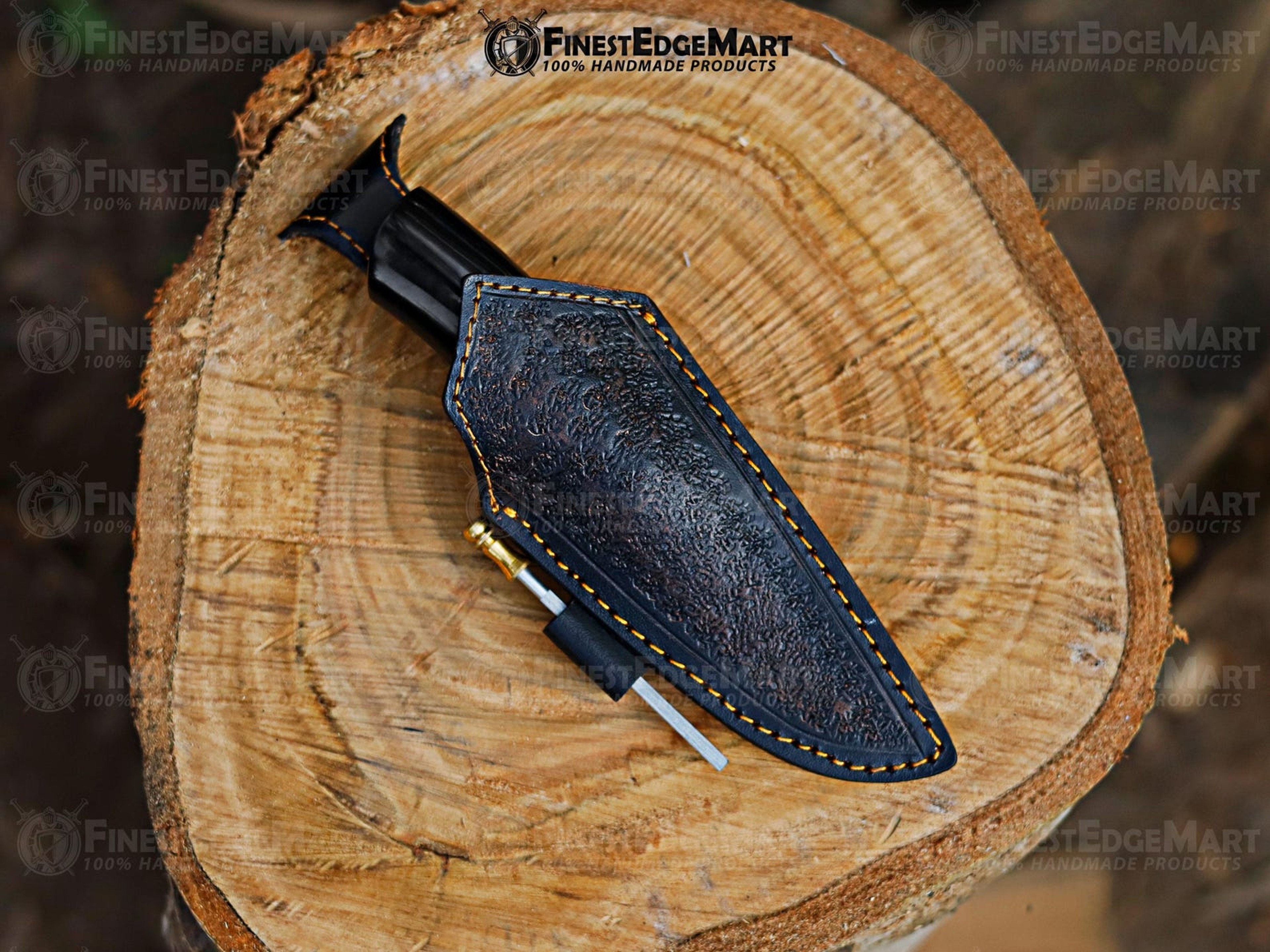 Handcrafted Copper Damascus Pocket Knife With Turquoise Resin Handle  Unique Handmade Gift For Outd