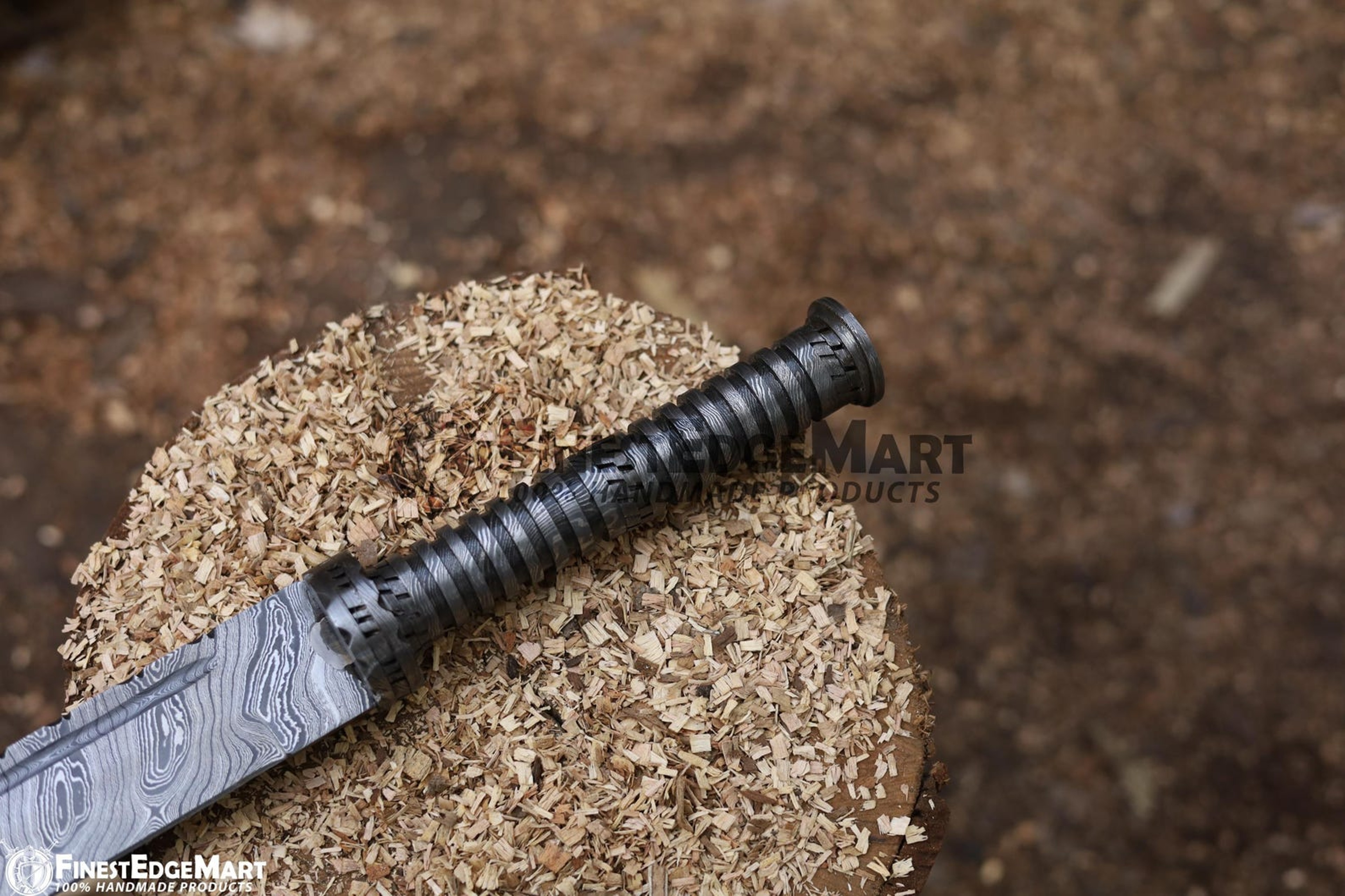 Hand Forged Damascus Steel Viking Tanto Sword  Handmade Collectible Display Piece For Decor And Gif