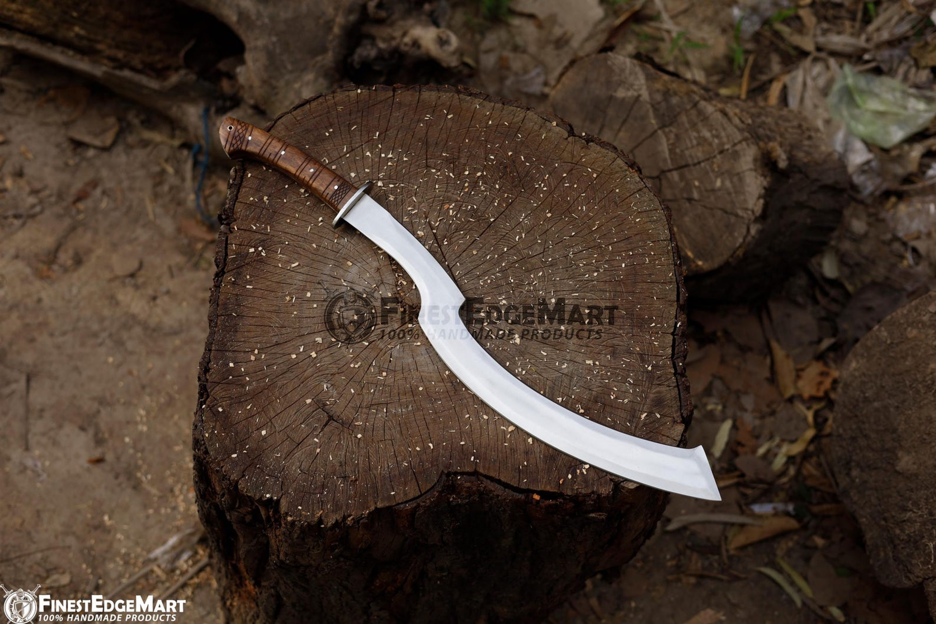 Handcrafted Ancient Egyptian Inspired Khopesh Sword With Carbon Steel Blade And Leather Sheath For