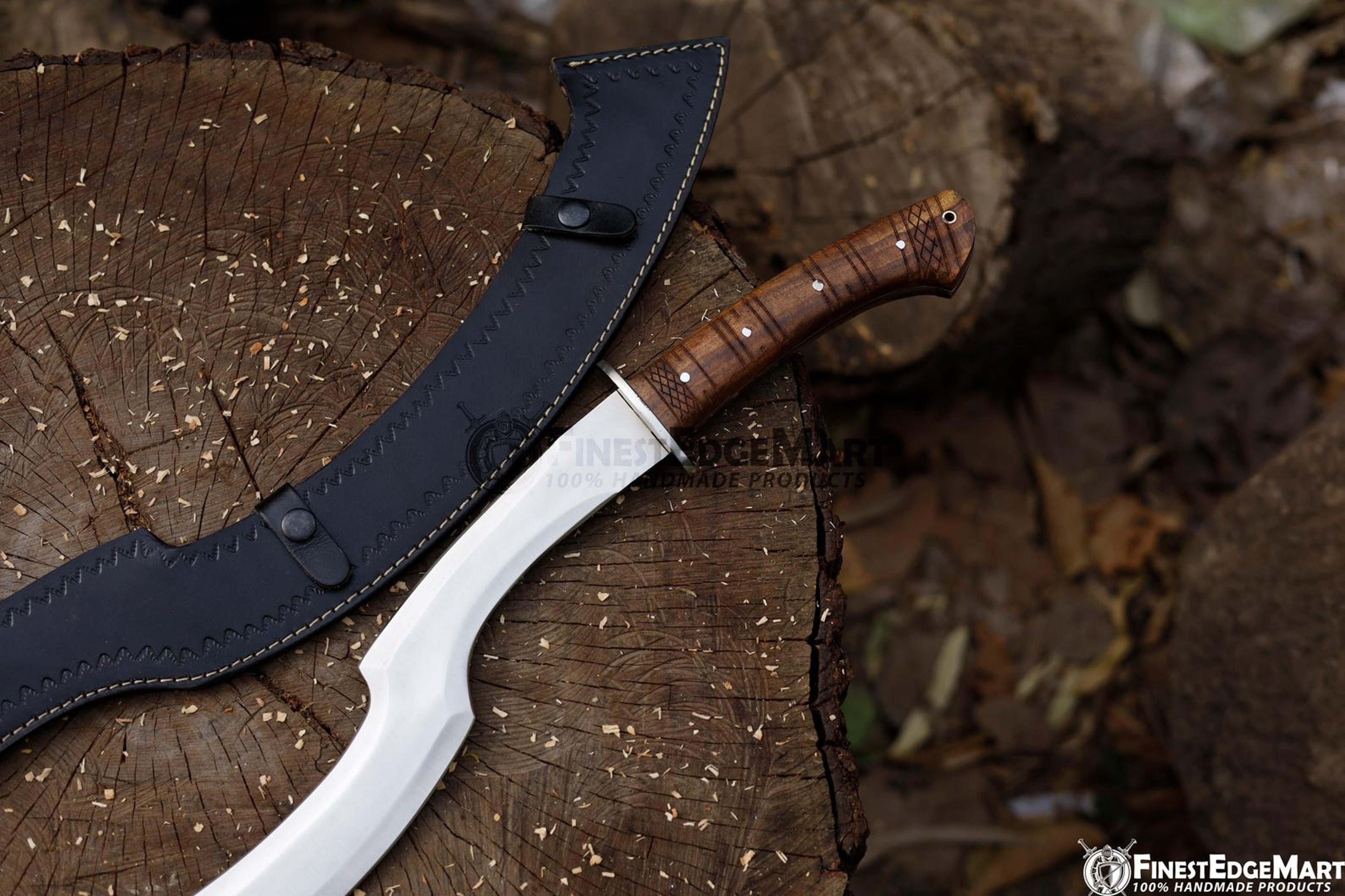 Handcrafted Ancient Egyptian Inspired Khopesh Sword With Carbon Steel Blade And Leather Sheath For