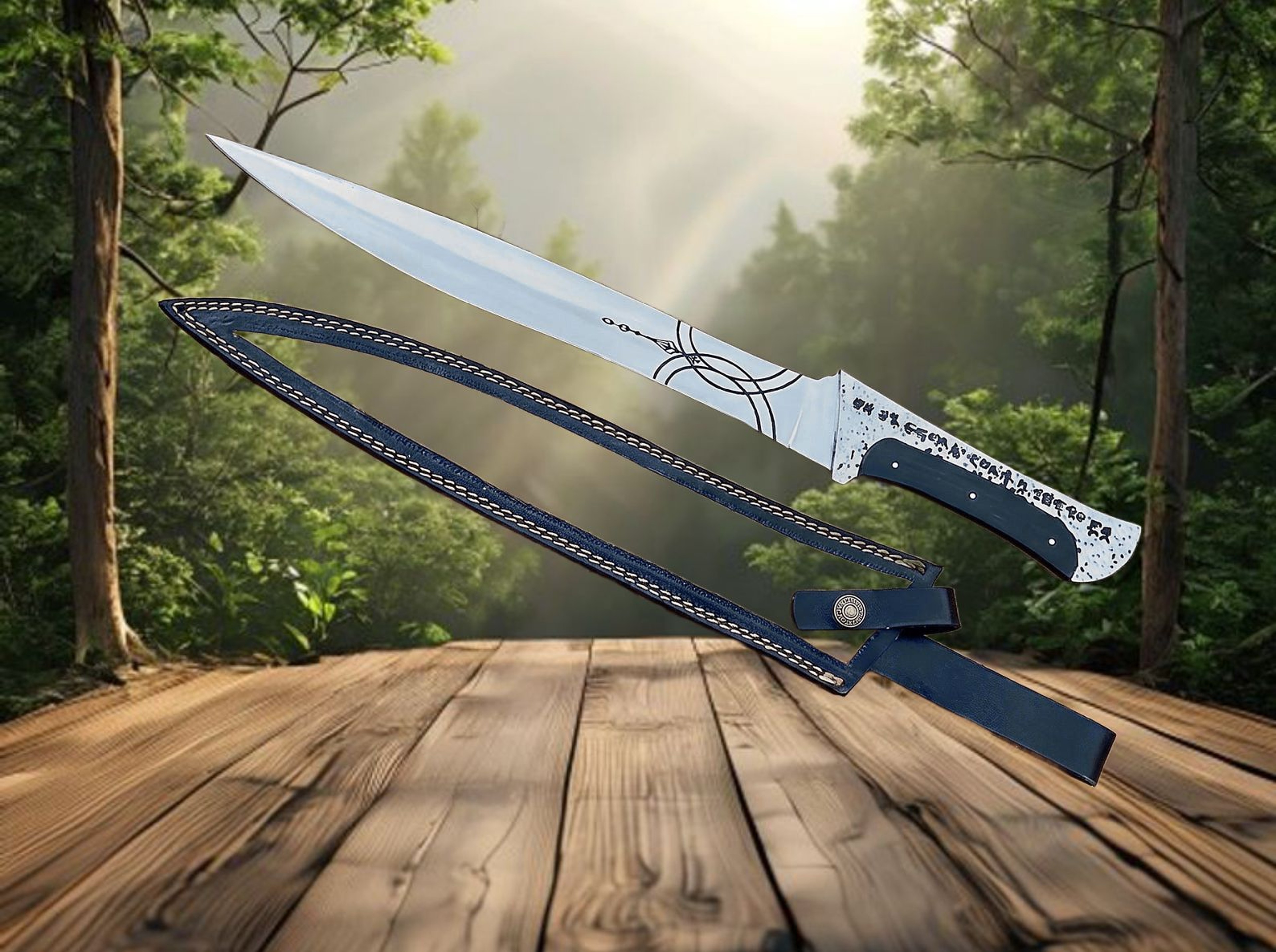 Handmade Paul Atreides Crysknife Replica  Dune Inspired Carbon Steel Knife Full Tang Movie Prop For