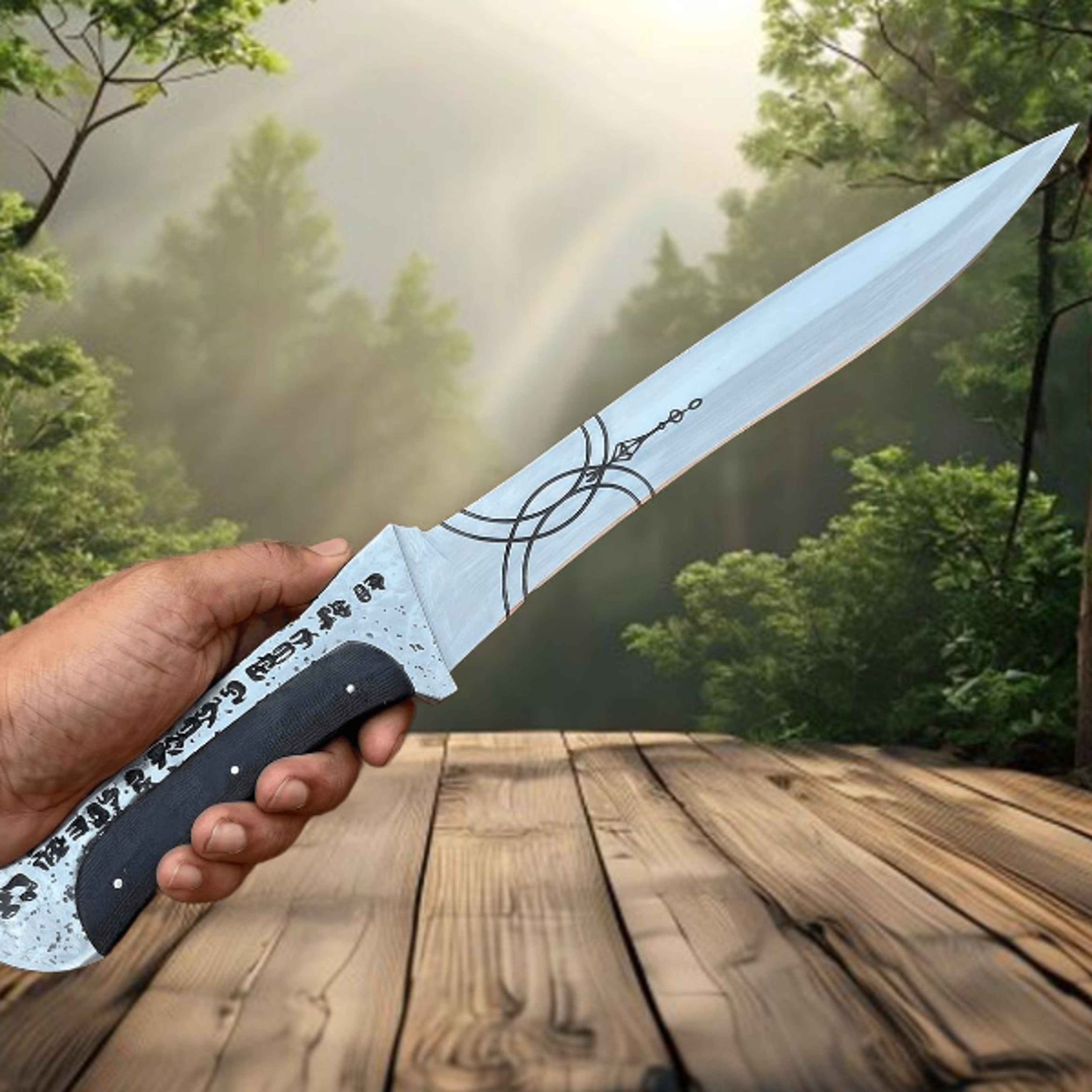 Handmade Paul Atreides Crysknife Replica  Dune Inspired Carbon Steel Knife Full Tang Movie Prop For