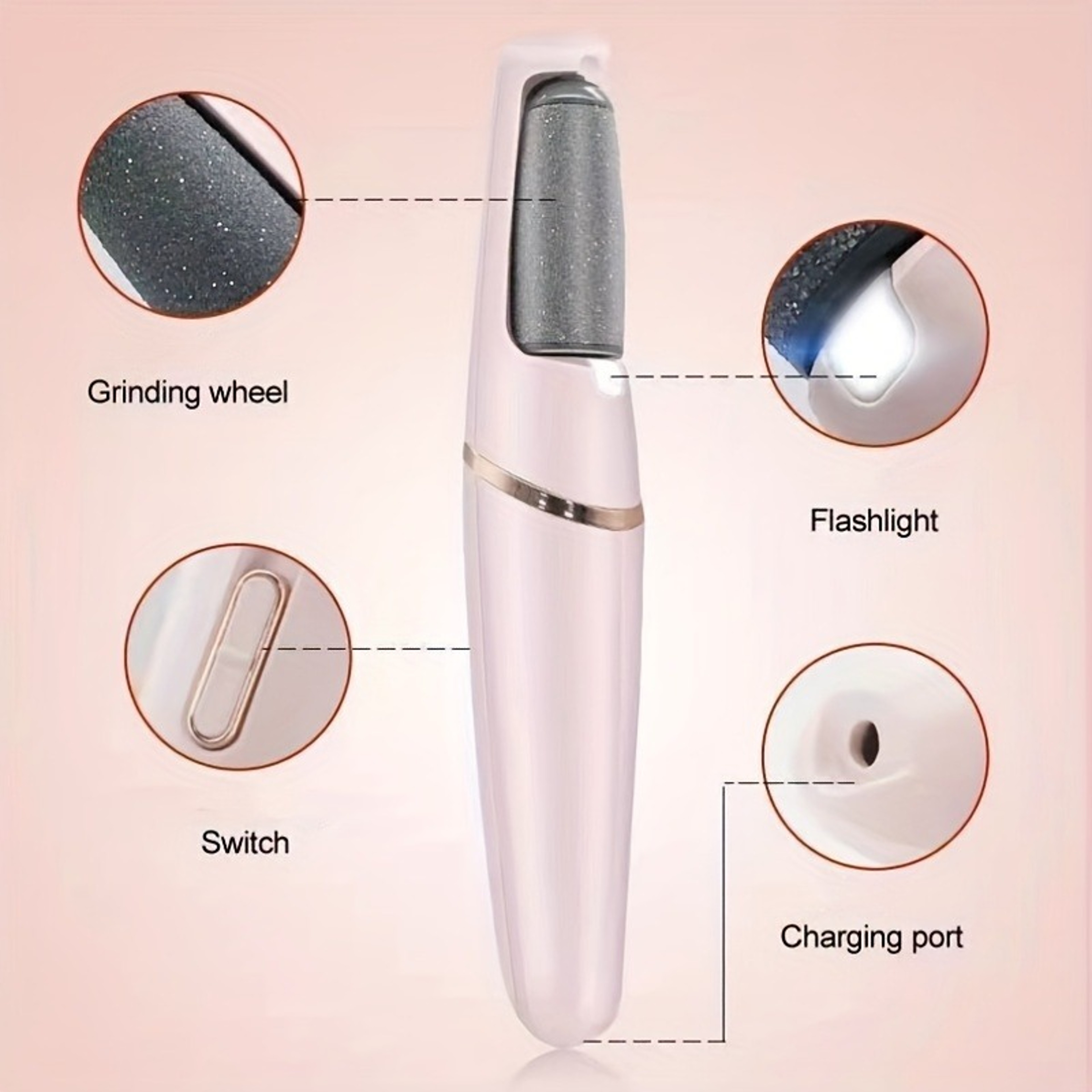 Electric Foot Grinder Pedicure Machine, USB Charging, Portable, Automatic Foot Care Upgrade – view 2