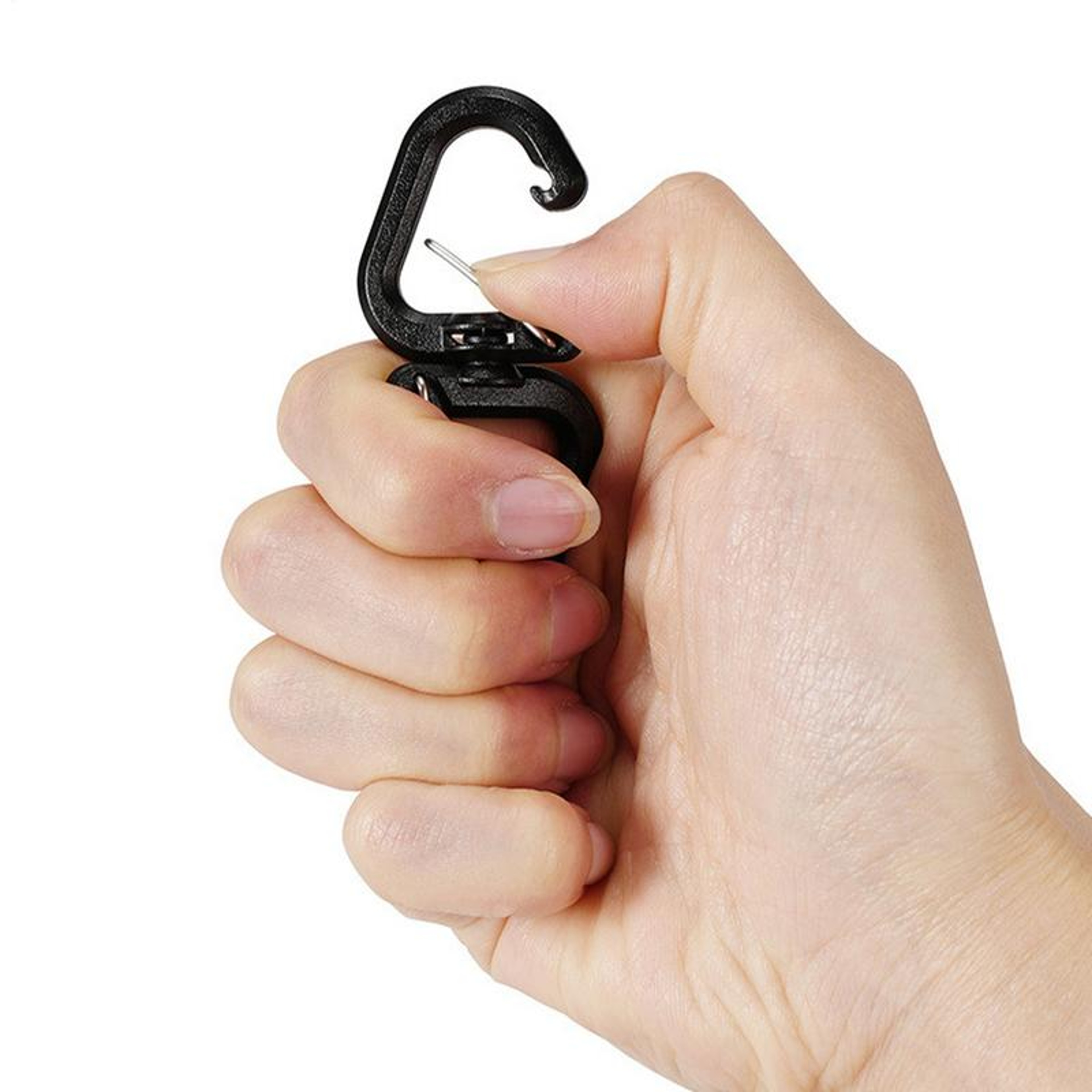 Portable S Chain Hook, Backpacks Carabiner with Degree Swivels, Camping Double Hook, Backpacks Buckles – view 2