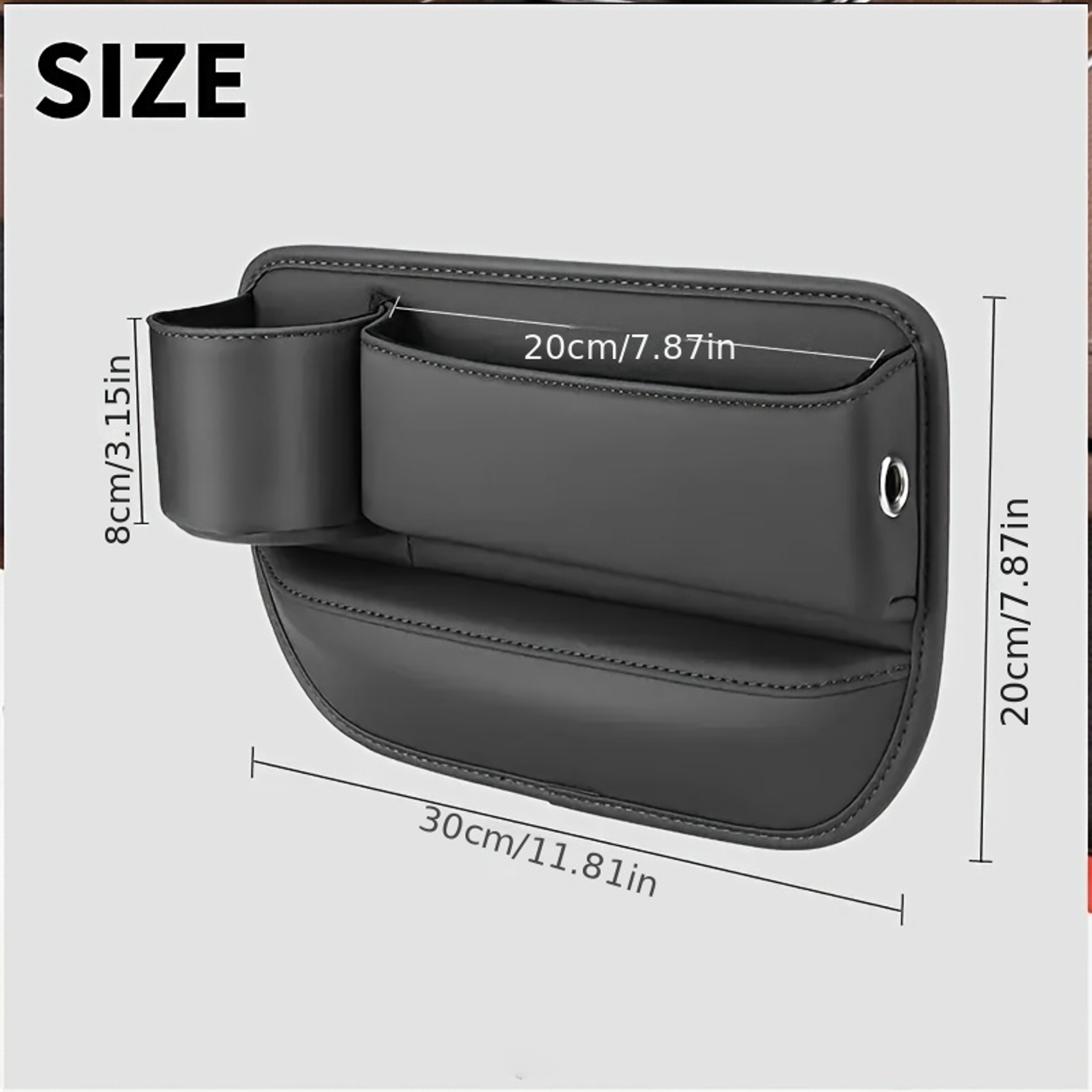 Car Seat Gap Storage Box, Seat Gap Sorting Box, Car Seat Filling Pad, Multifunctional Car Storage Device – view 3