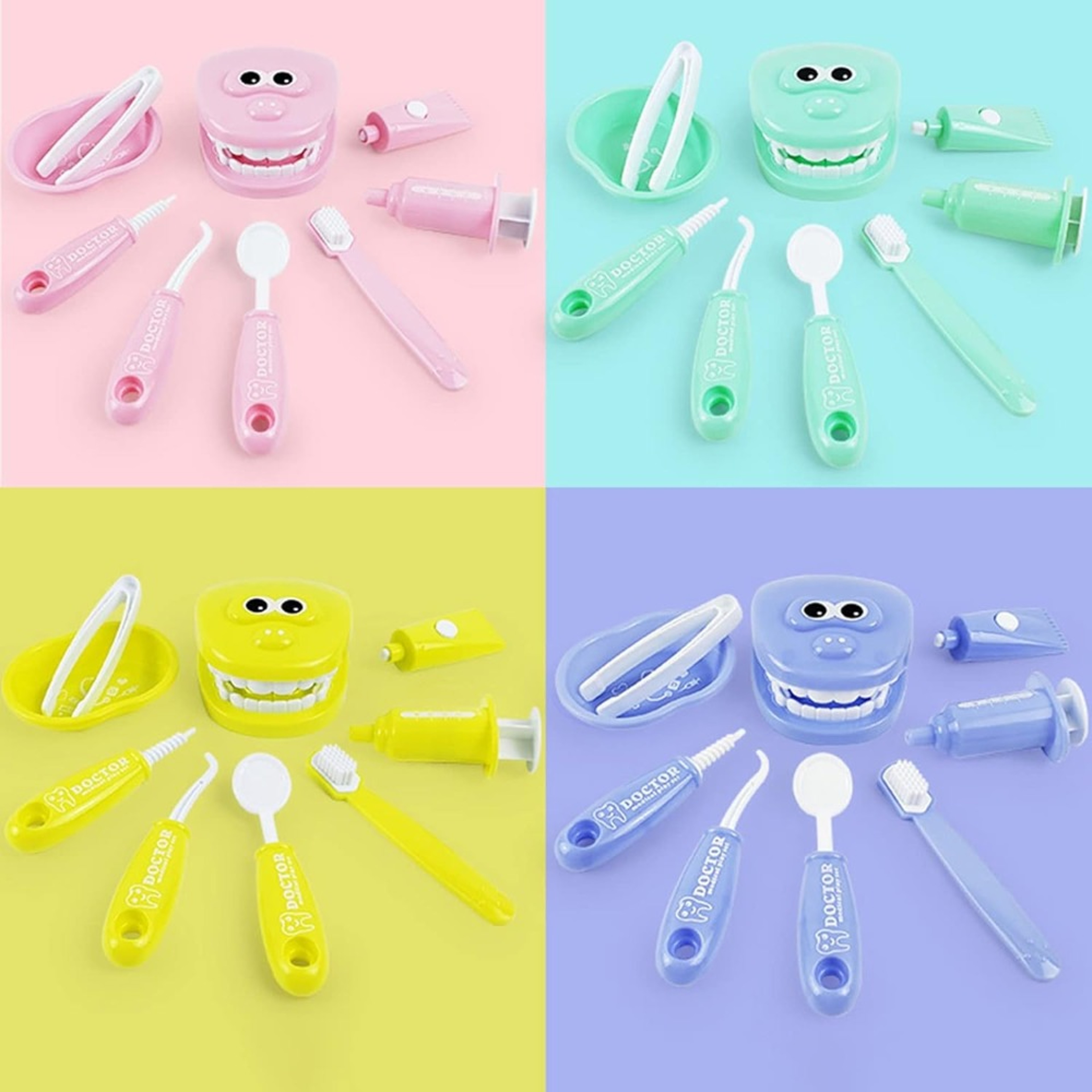 Pretend Toy Medical Kit for Kids, Plastic Simulation Dentist Play Set, Role Play Game for Children – view 2