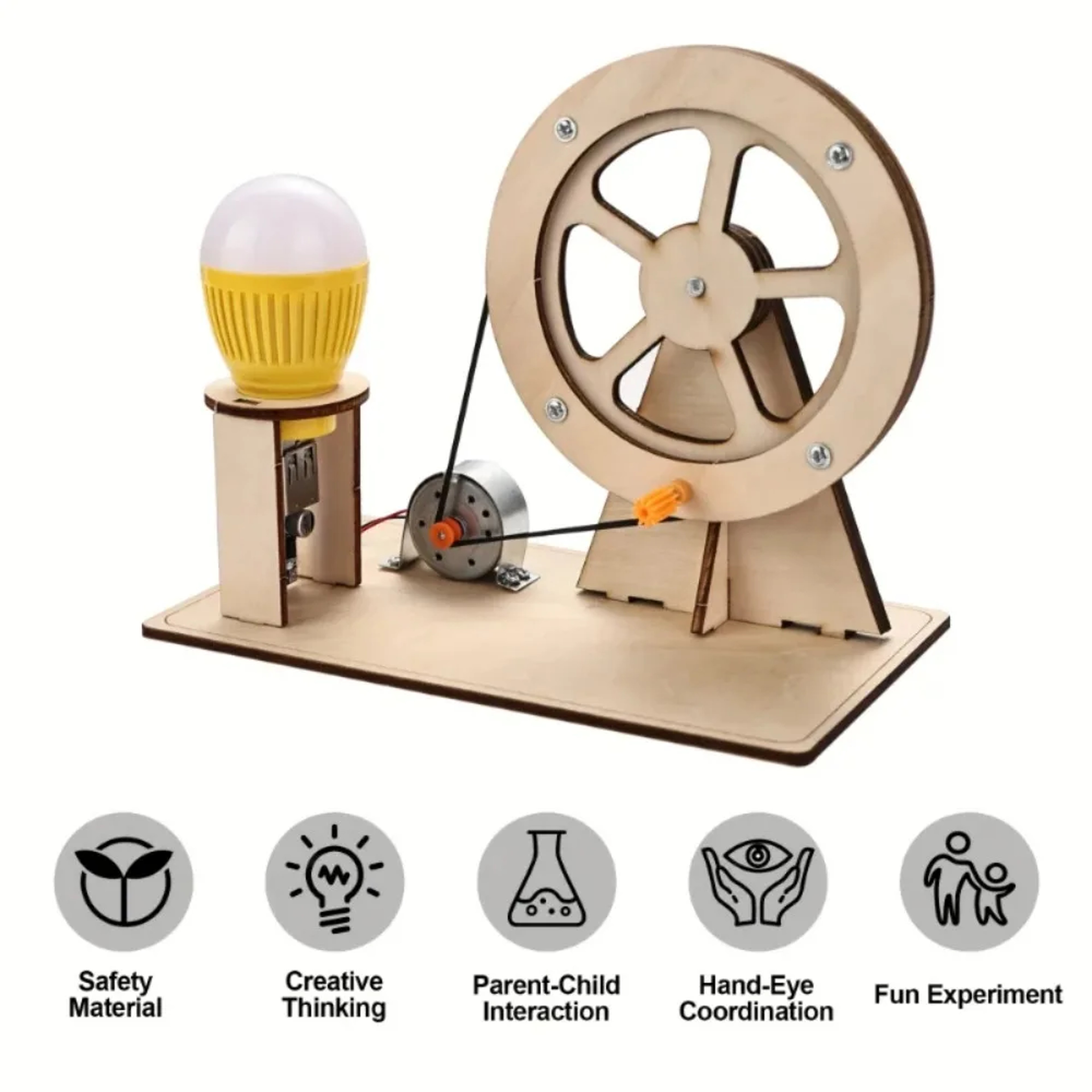 Science Kits for Teens, STEM Toys for Boys and Girls, Hand-Cranked Generator DIY Craft Kit, Fun Educational Gift – view 3