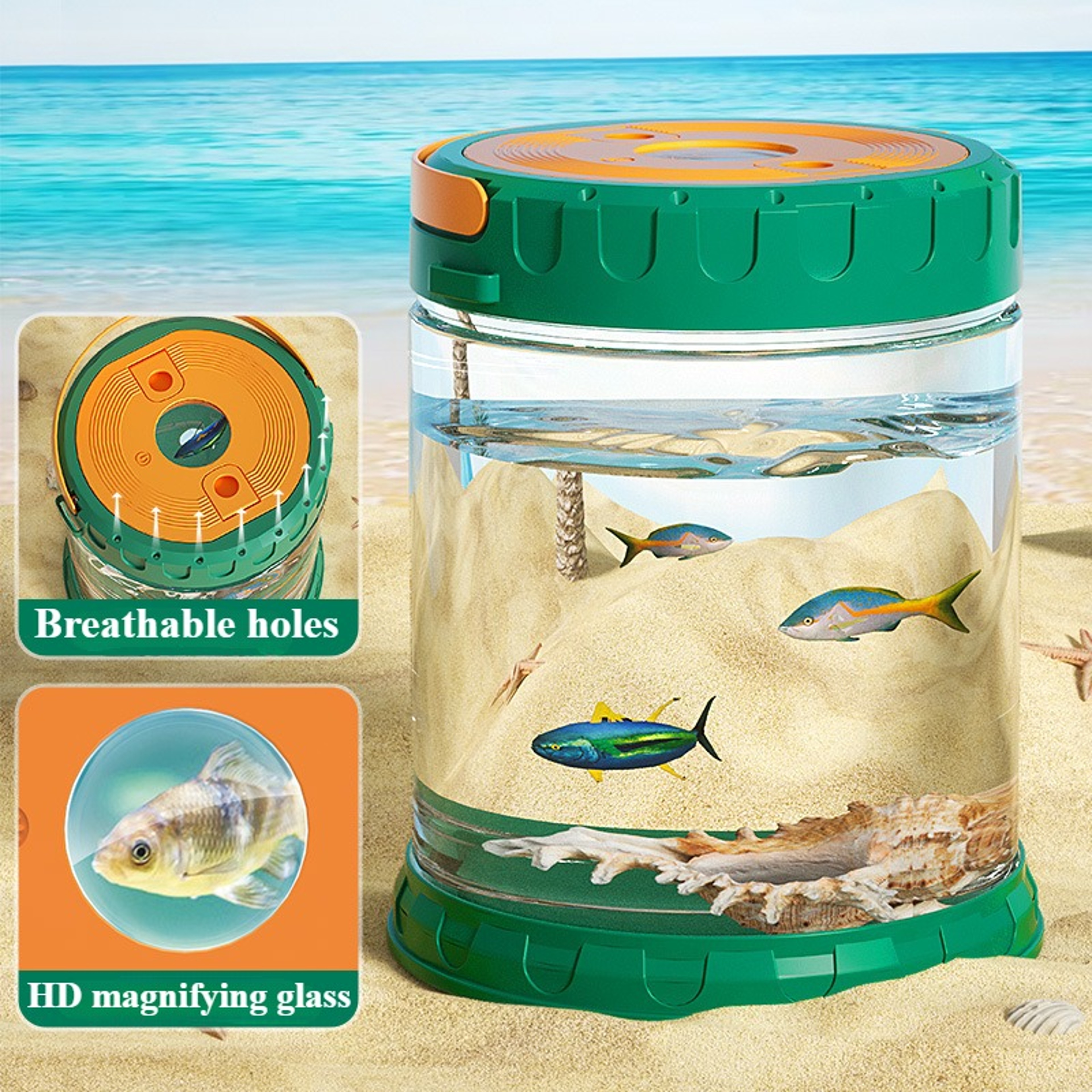 Outdoor Adventure Set for Kids, Catch The Sea Set with Oysters and Crab Clip Tools – view 3