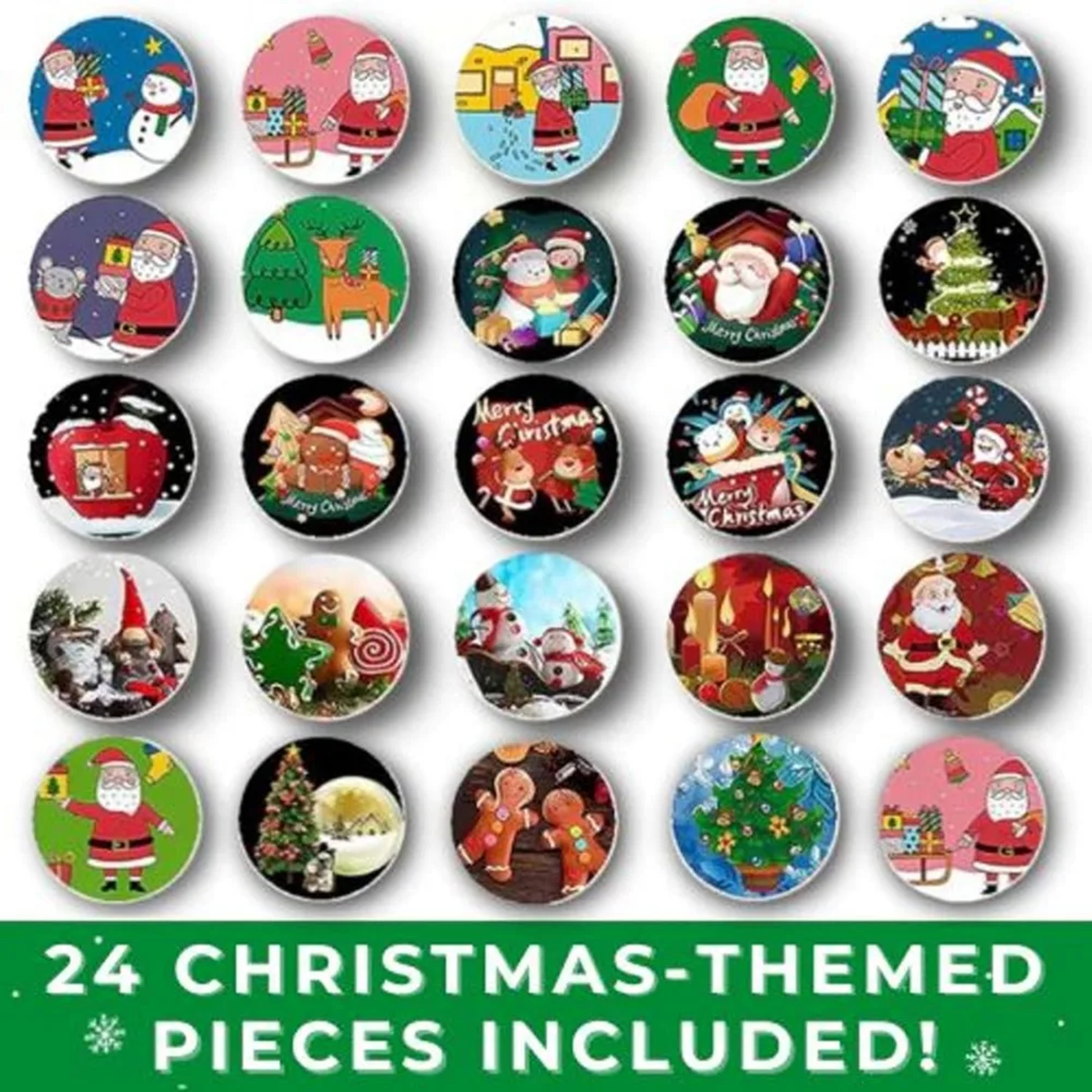 Christmas Projection Flashlight, Magic Projector Wonder Lamp Toy for Kids, 24 Christmas Images Featuring Elk and Santa C – view 4