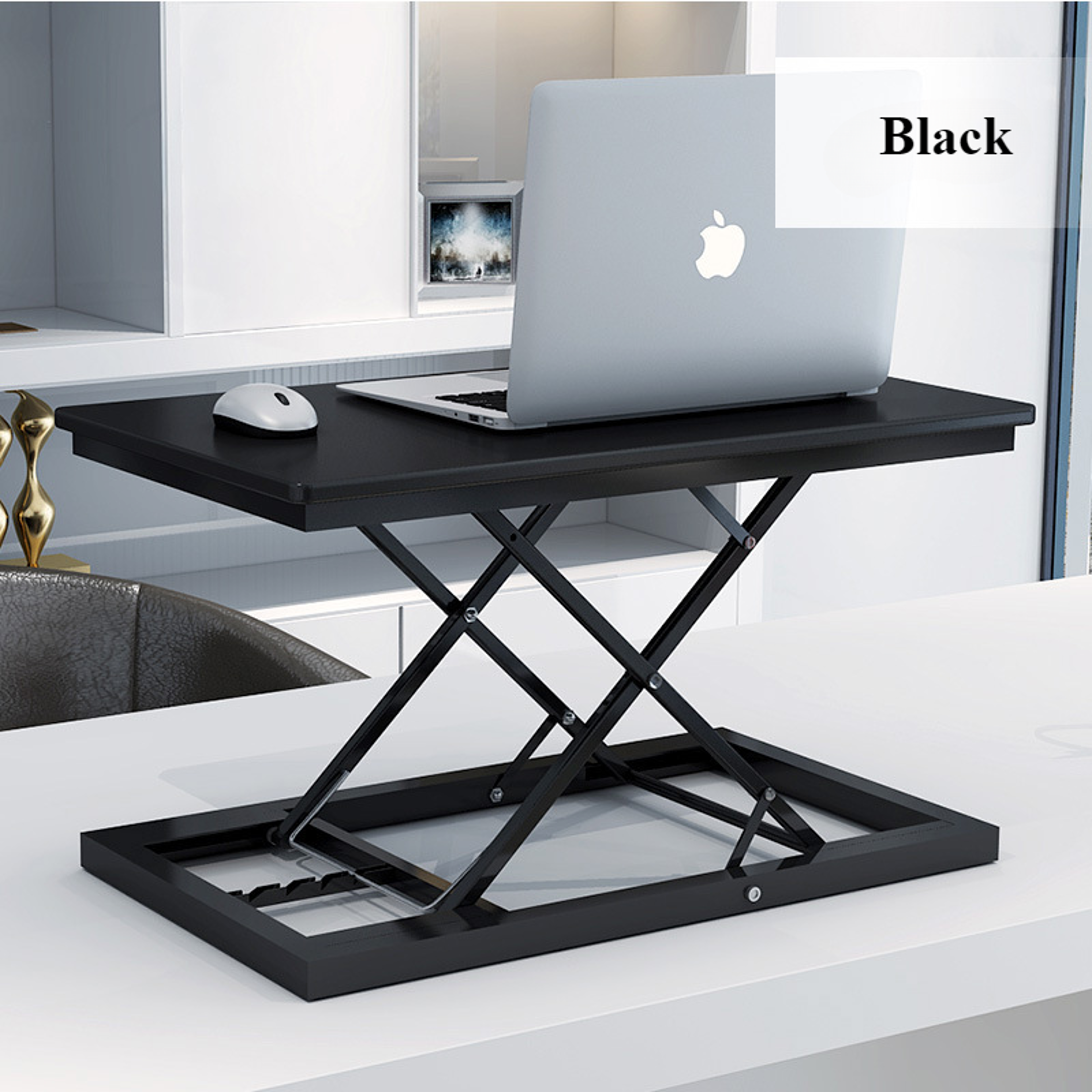 Gas Spring Laptop Stand Riser Lightweight Sit To Stand Converter 0