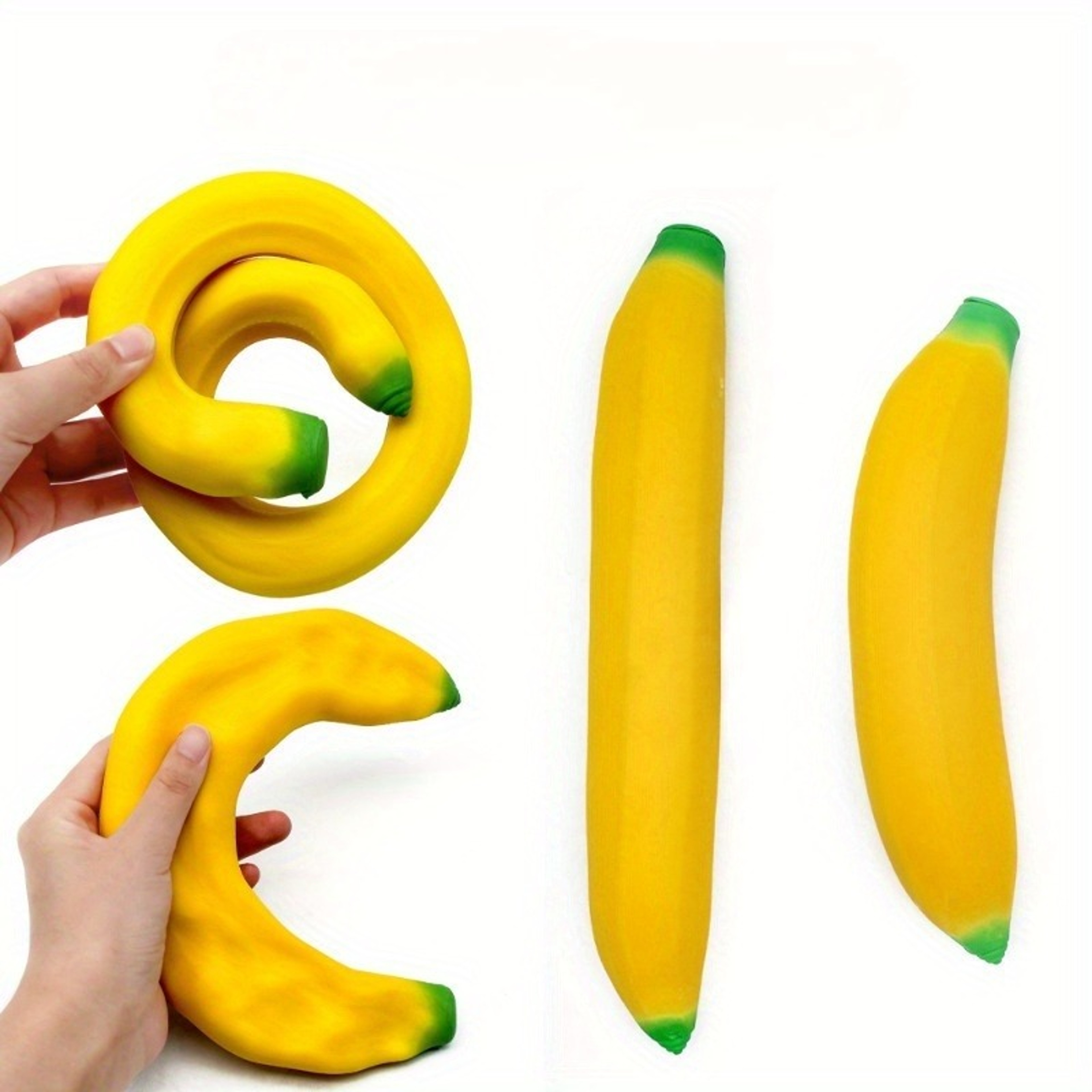 Fun Decompressing Toy Super Stretchy Banana Simulation For Hand Therapy Knead Toy 0