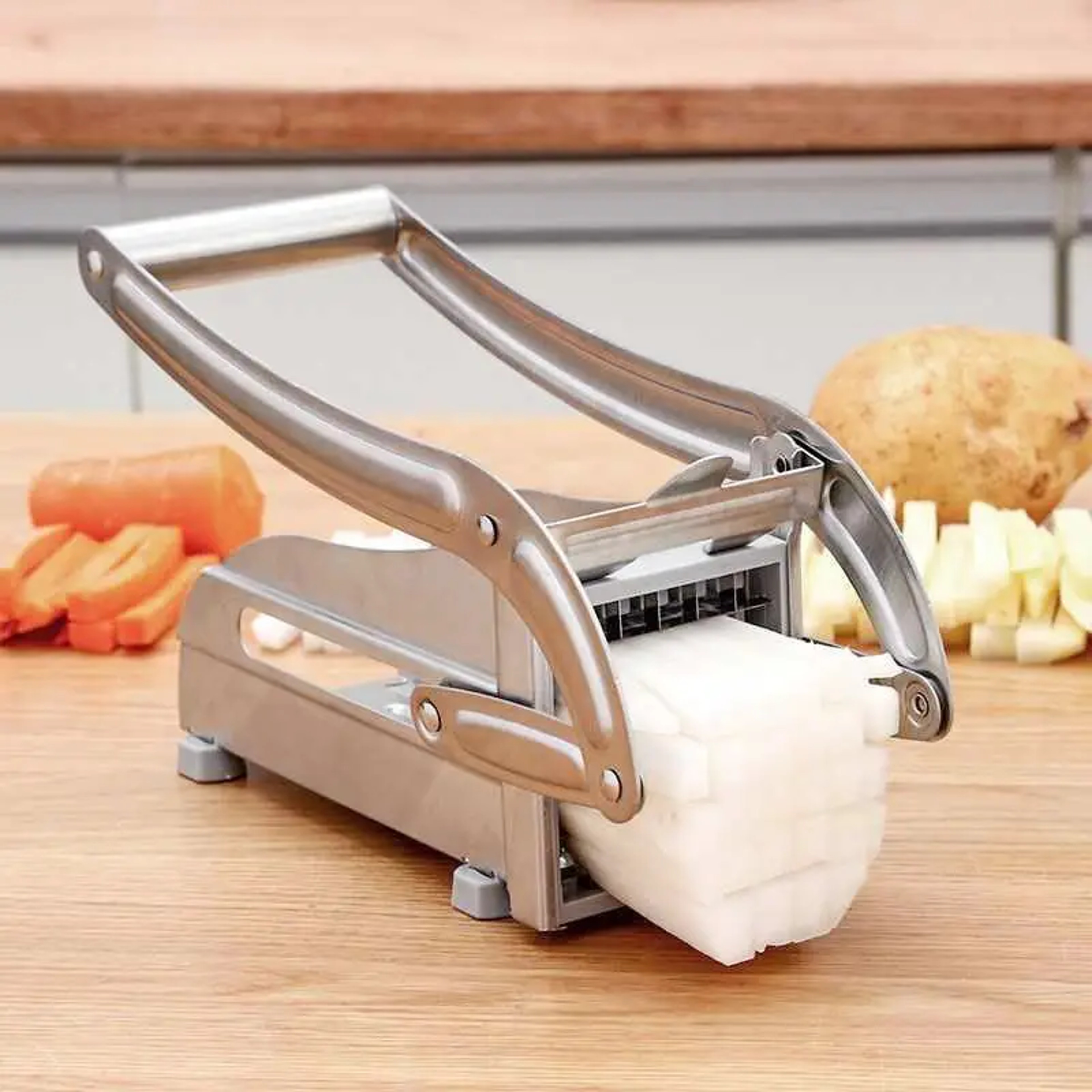 Food Chopper, Stainless Steel Cutting Machine, Potato Slicer, Vegetable Cutting Machine, French Fry Cutting Machine – view 3