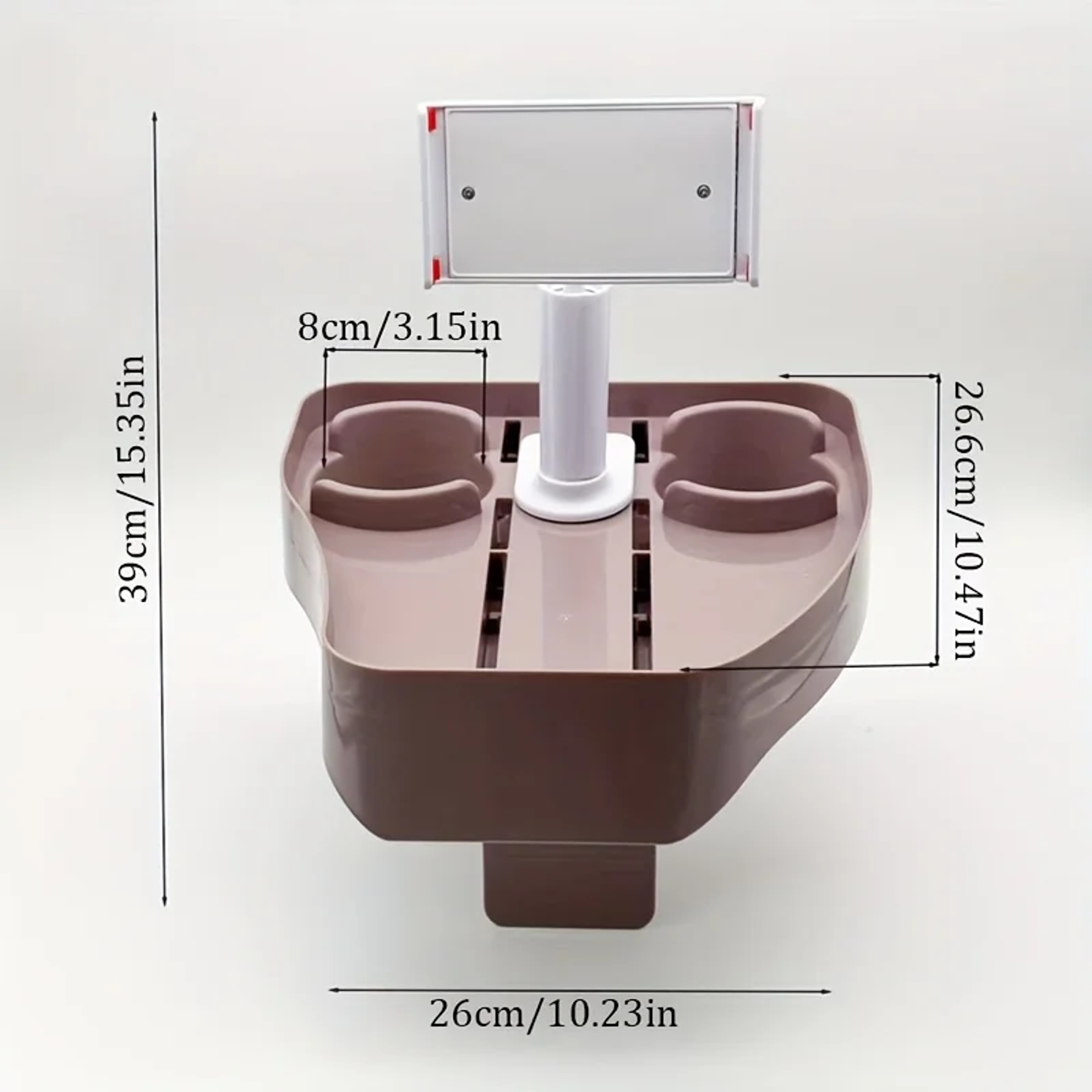 Adjustable Hot Tub Tray Table, Cup Holder & Phone Holder for Spa Wall Bathtub, Outdoor Drink Holder – view 2