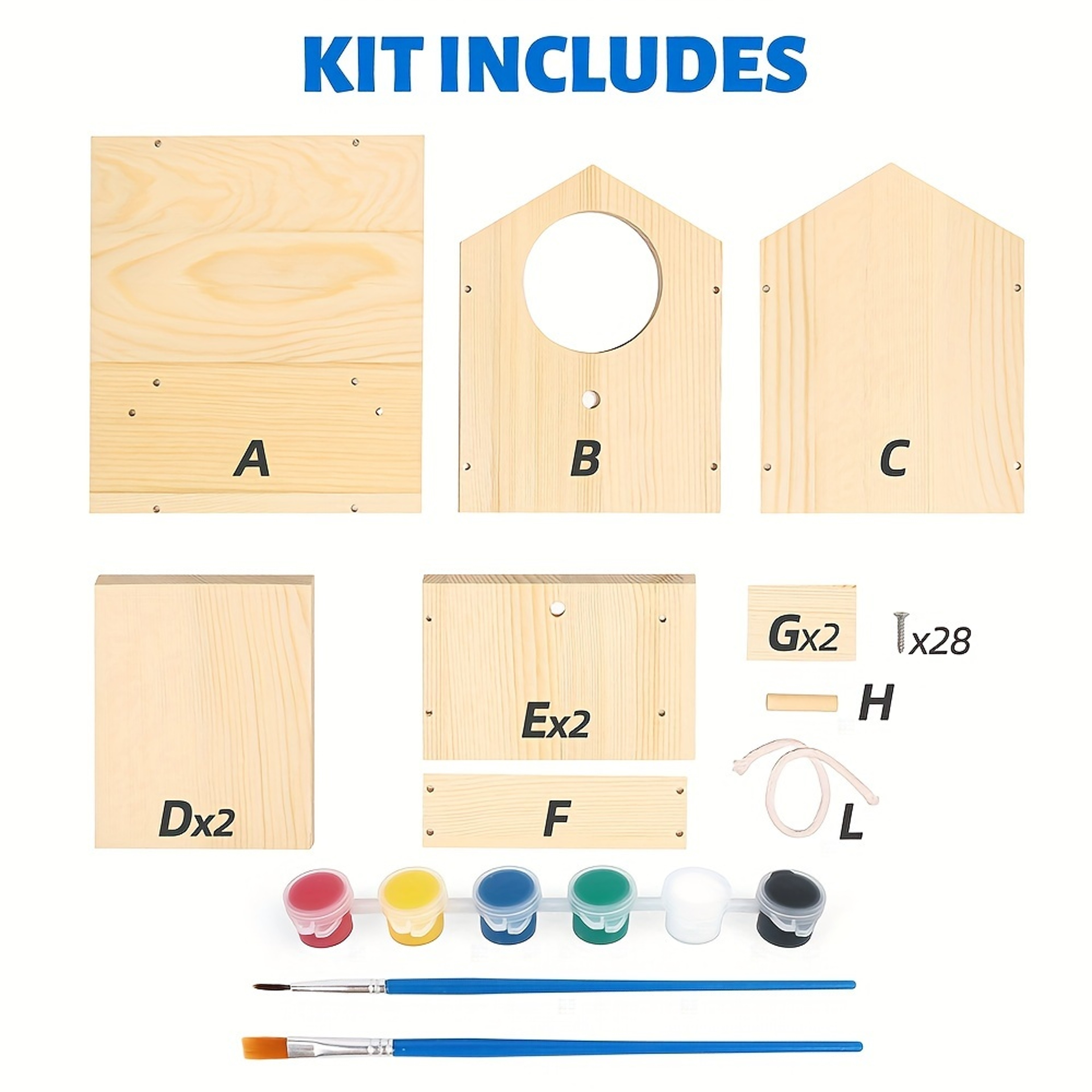 DIY Wooden Bird House Kits For Kids  Adults Creative Arts And Crafts Set With Unfinished Wood Birdh 3