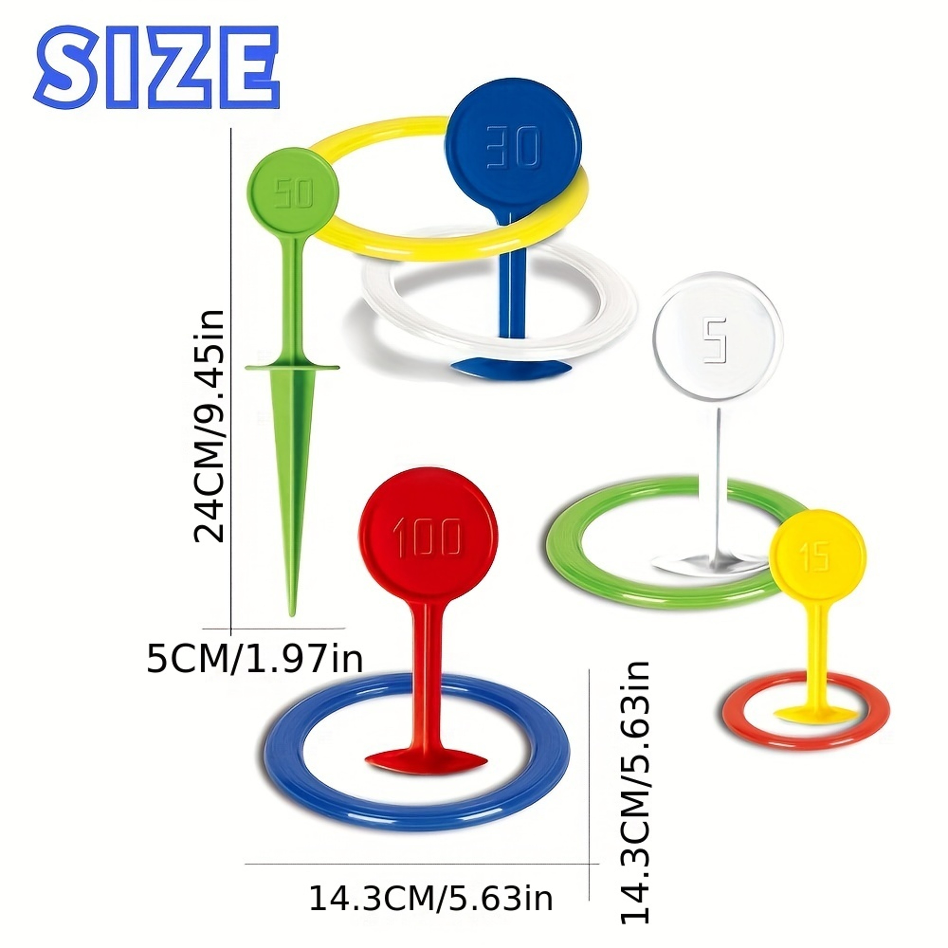 Toss Ring Toys For Lawn And Beach Outdoor Plastic Ring Toss Game For Kids Carnival Party Favors 3