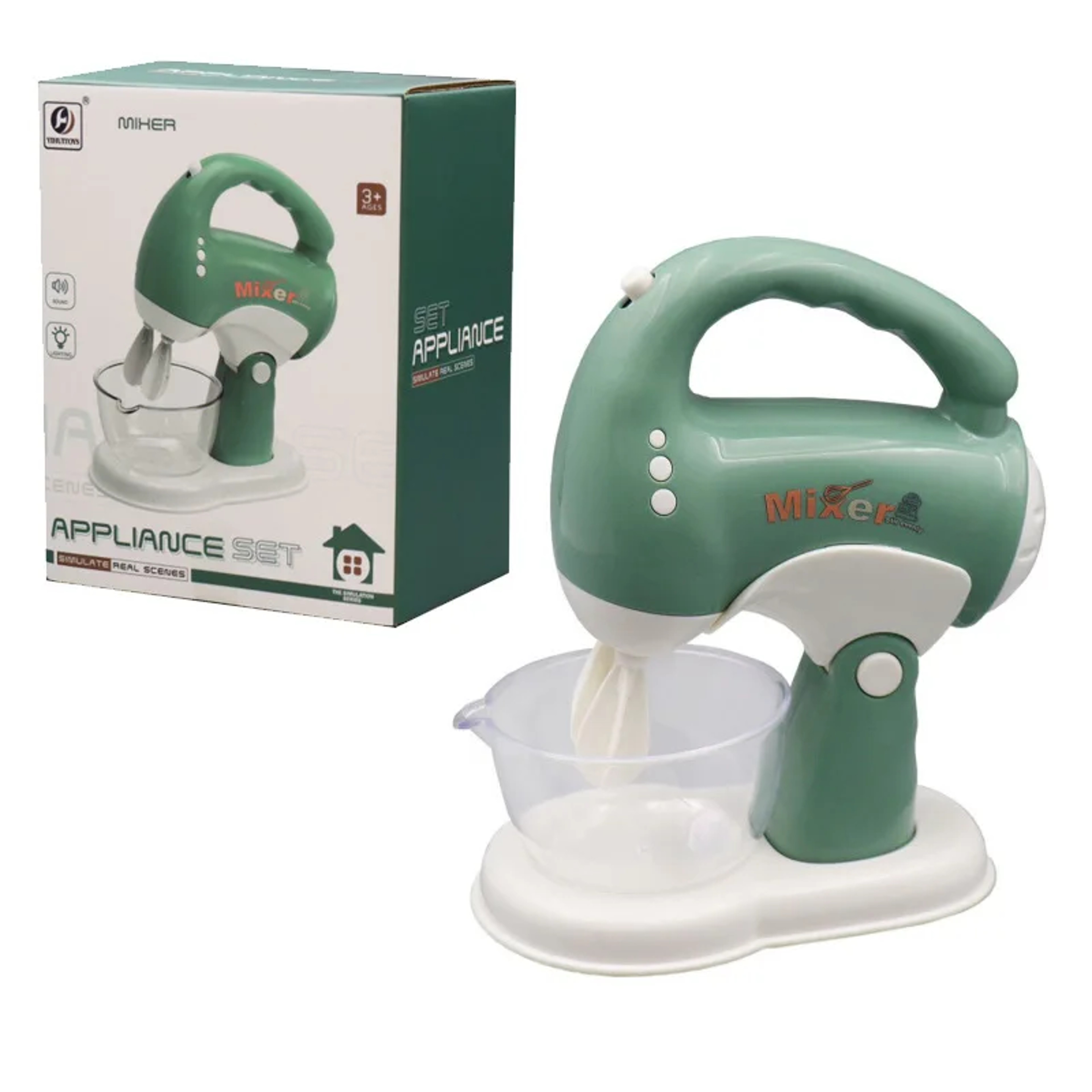 Interactive Kids Kitchen Playset with Sound & Light Coffee Maker, Toaster, Blender – view 13