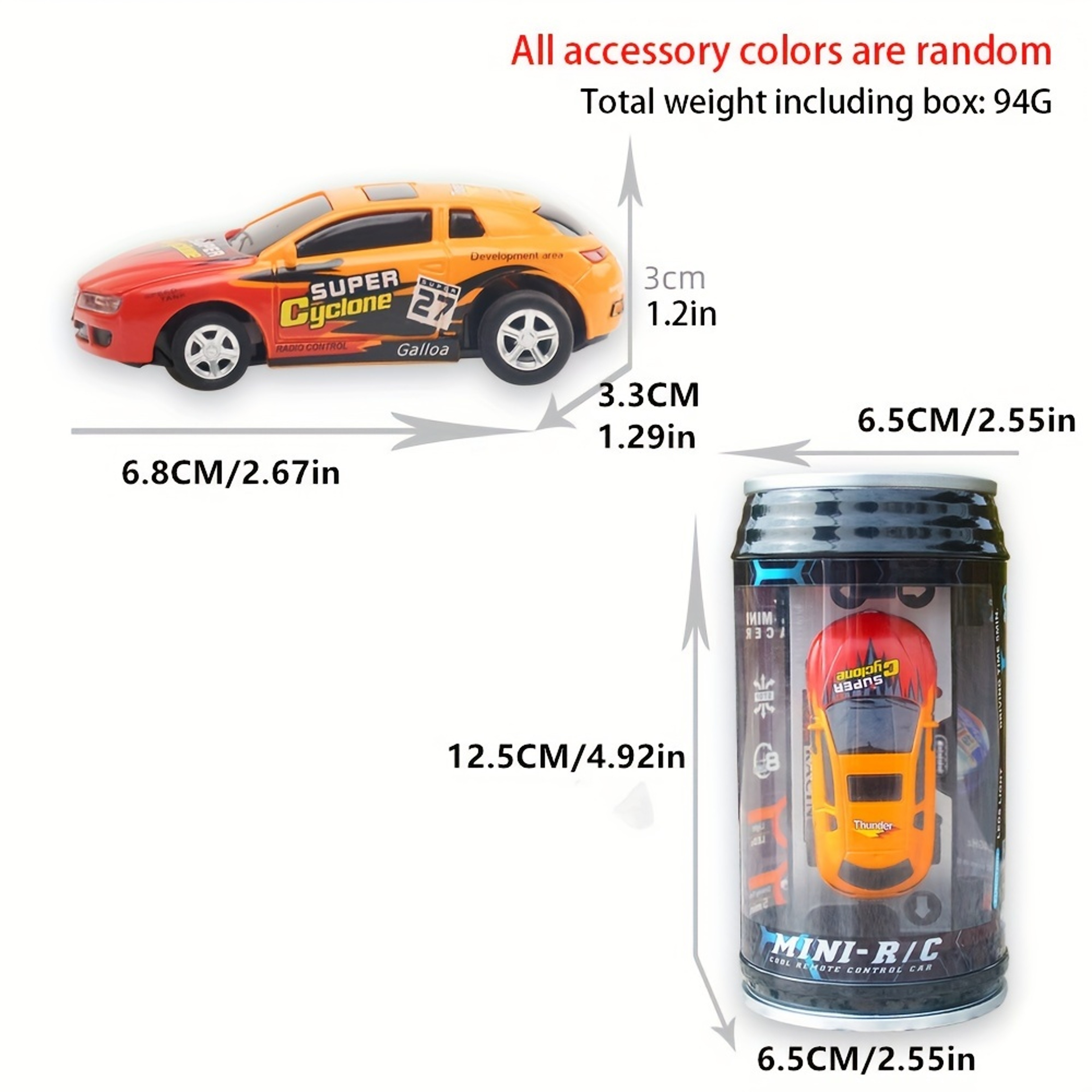 Coke Can Speed Mini Electric RC Car, Micro Racing Car with LED Lights, Remote Control Car Toys for Boys and Girls – view 10