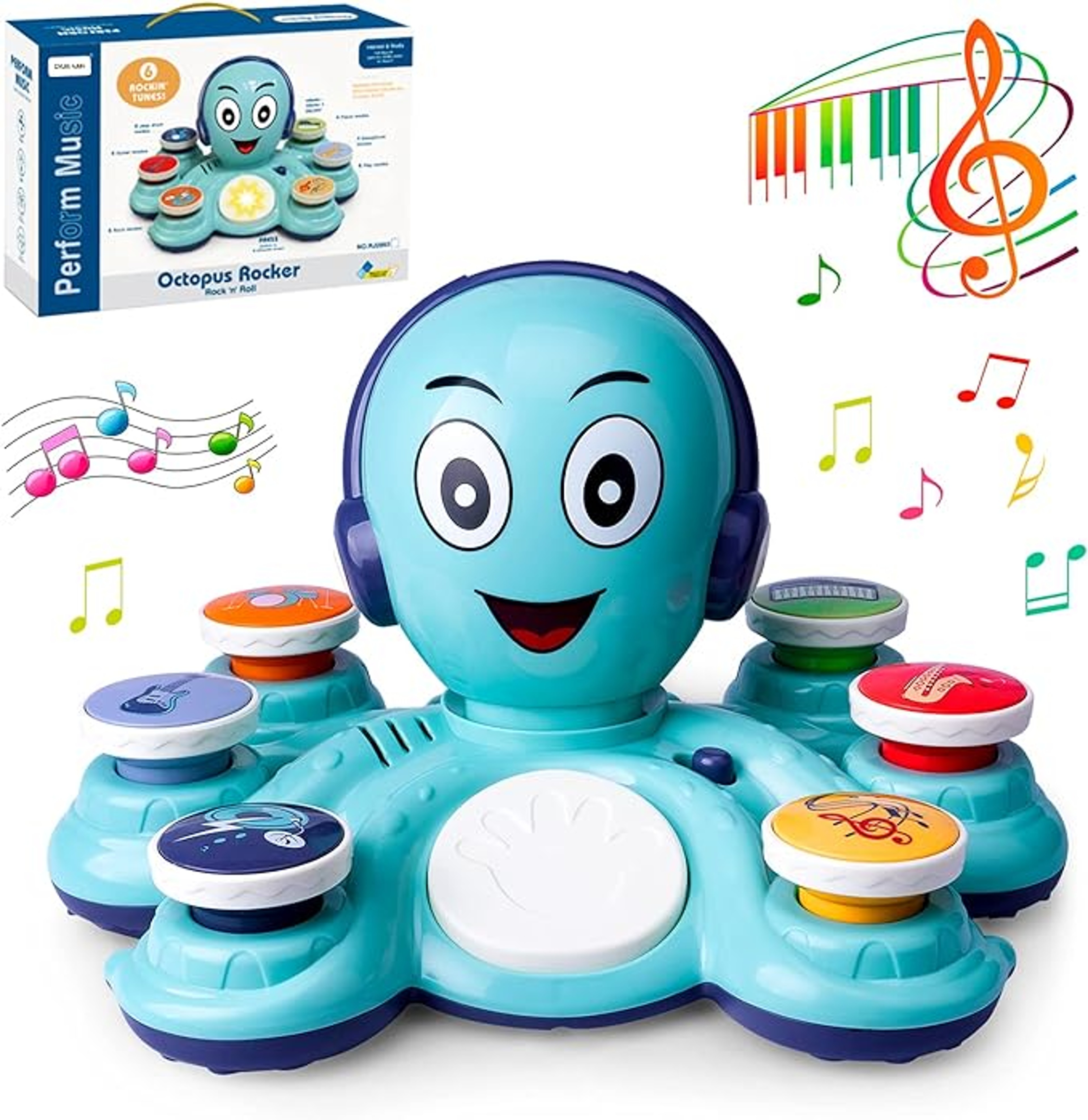 Learning Toys for Toddlers, Musical Baby Toys, Octopus Educational Toy for Preschoolers – view 8