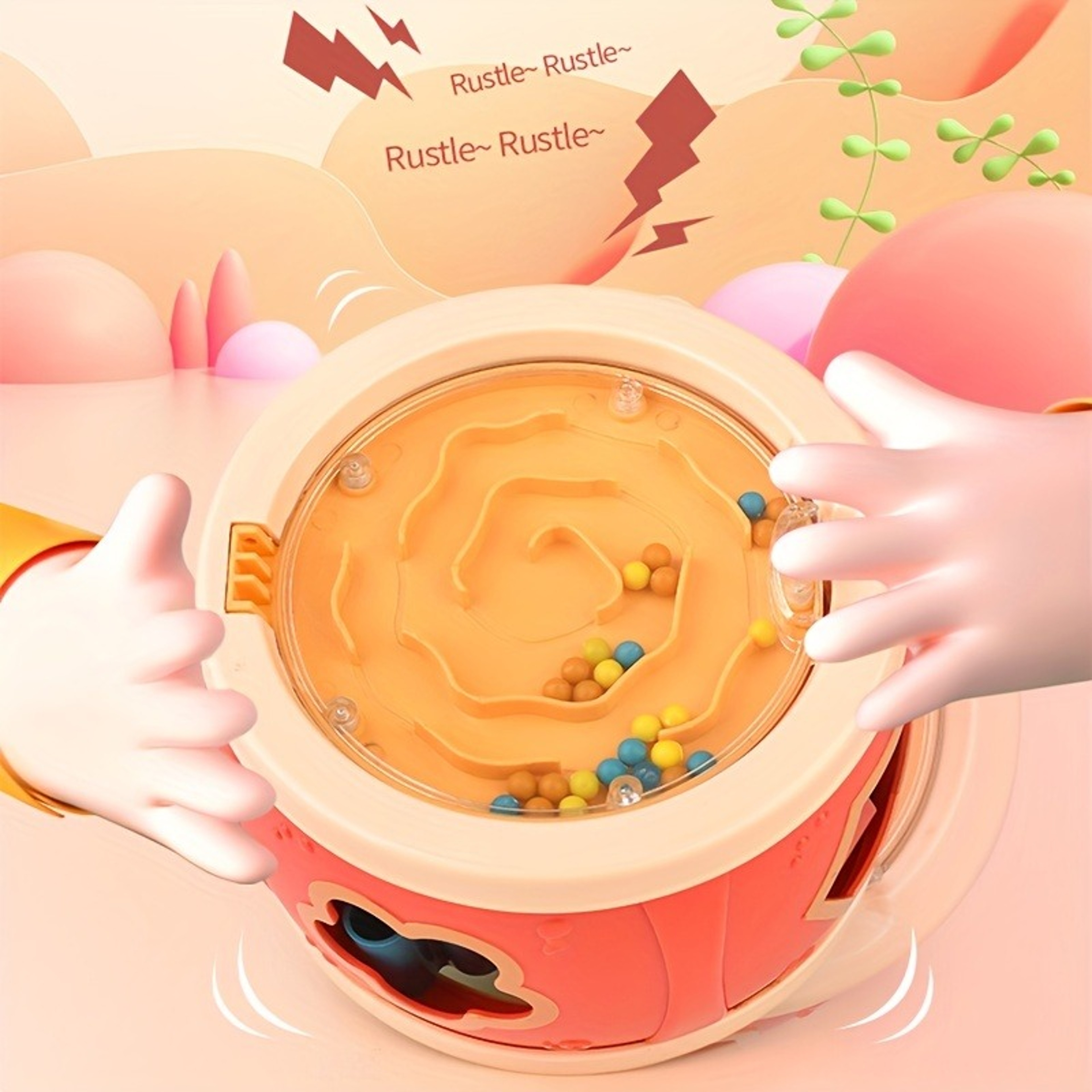 Musical Instrument Toy For Toddlers Baby Drum Rolling Drum Colorful Educational Gift – view 6