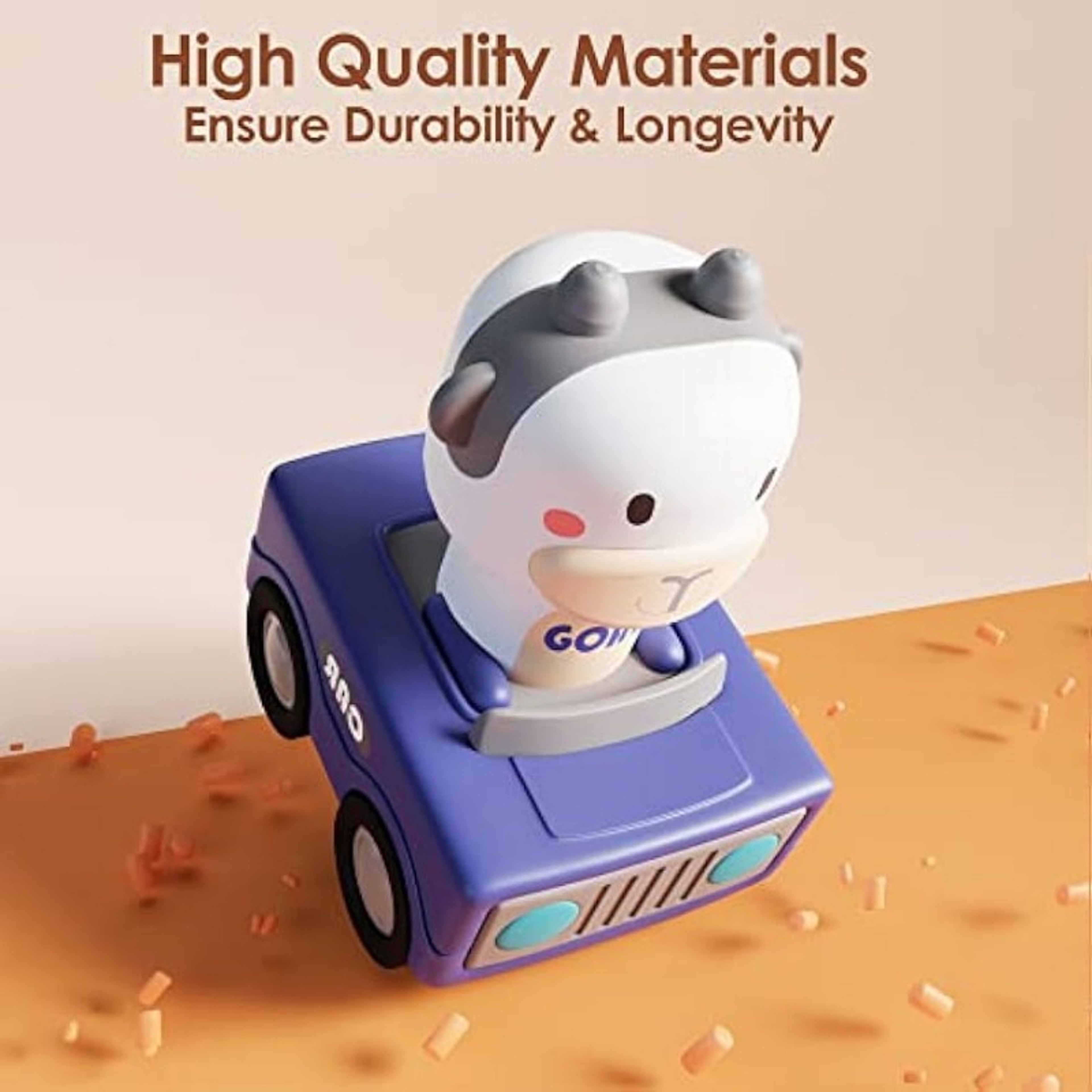 Baby Push Go Friction Car Toys Press And Go Car Toys For Toddlers Baby Animal Racing Cars 4