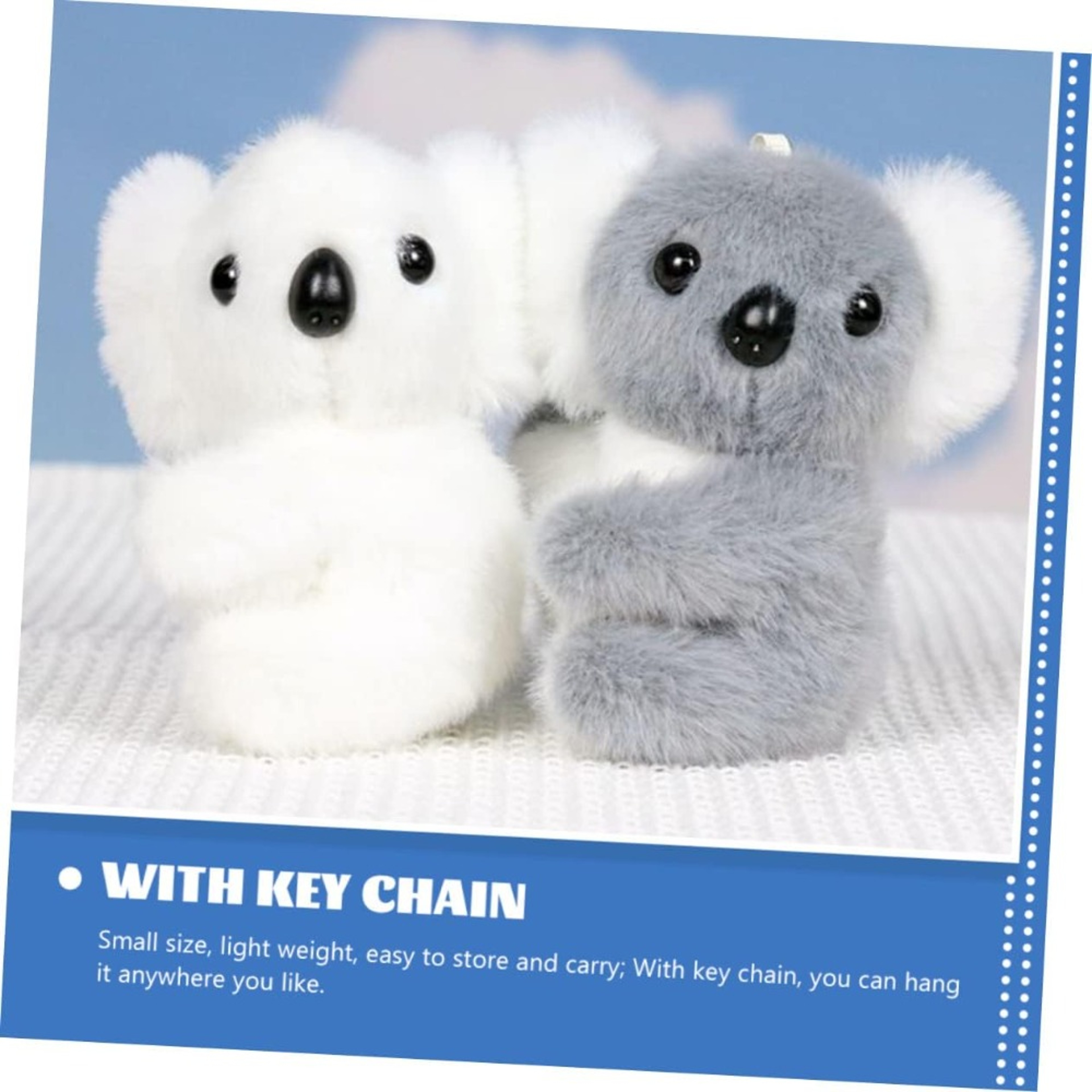 Soft Koala Bear Plush Toy, Baby Toy Keychain Pendant for Handbag, Purse, Backpack for Kids – view 6
