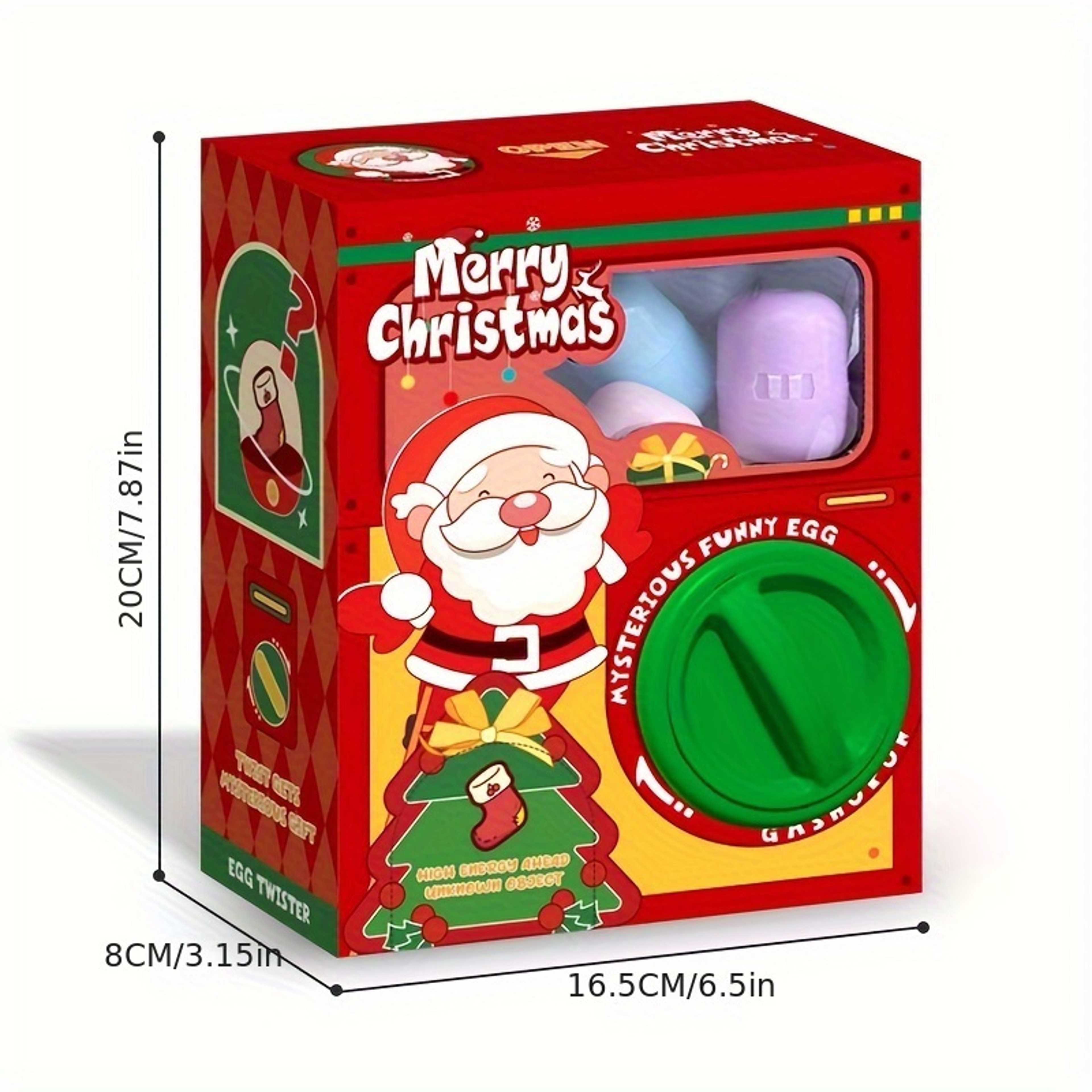 Christmas Twist Egg Maker with Santa, Elk & Snowman Dolls – Fun Surprise Twist Egg Maker for Kids, Perfect Christmas – view 2
