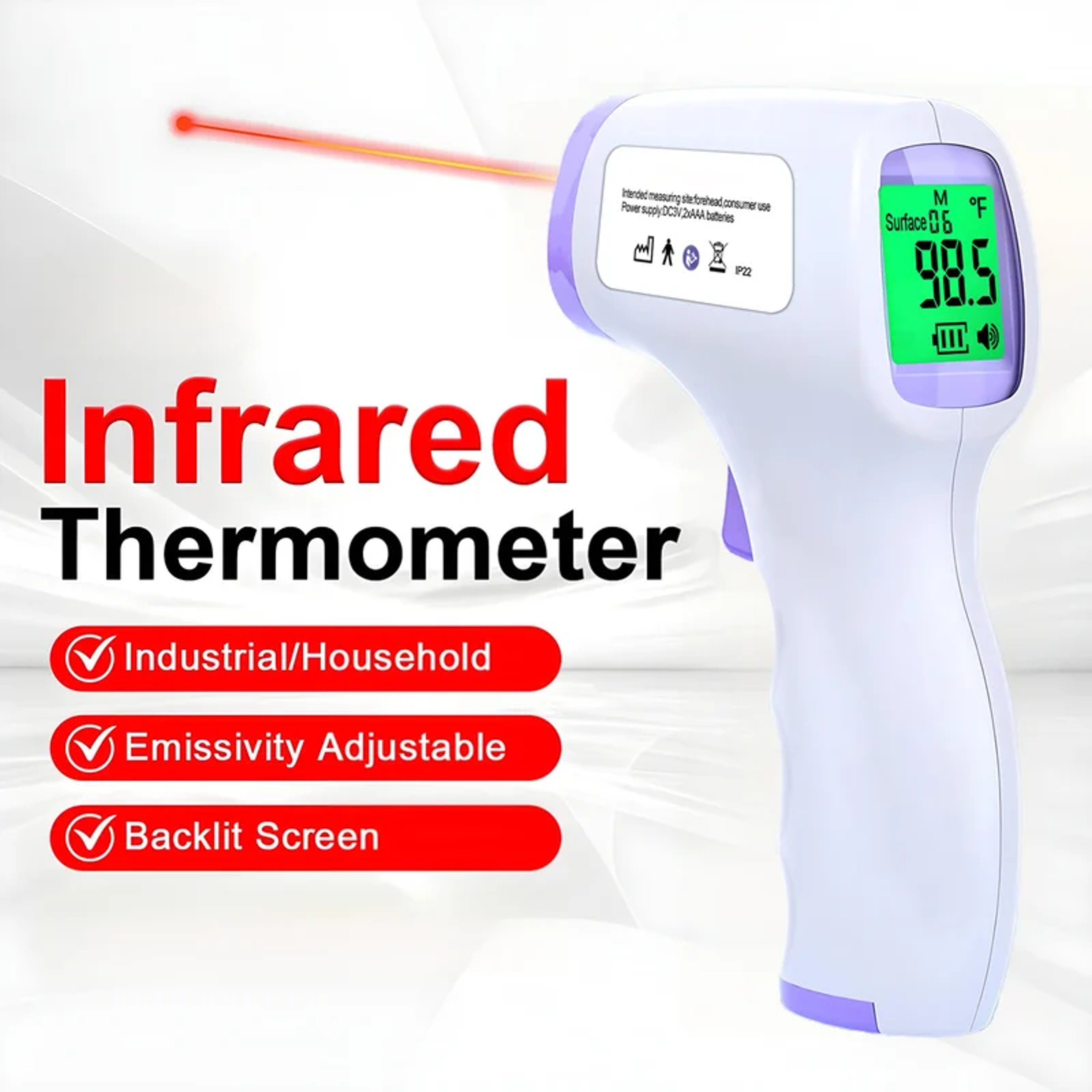 NonMedical Thermometer  Digital Acrylic Thermometer For Everyday Use 3
