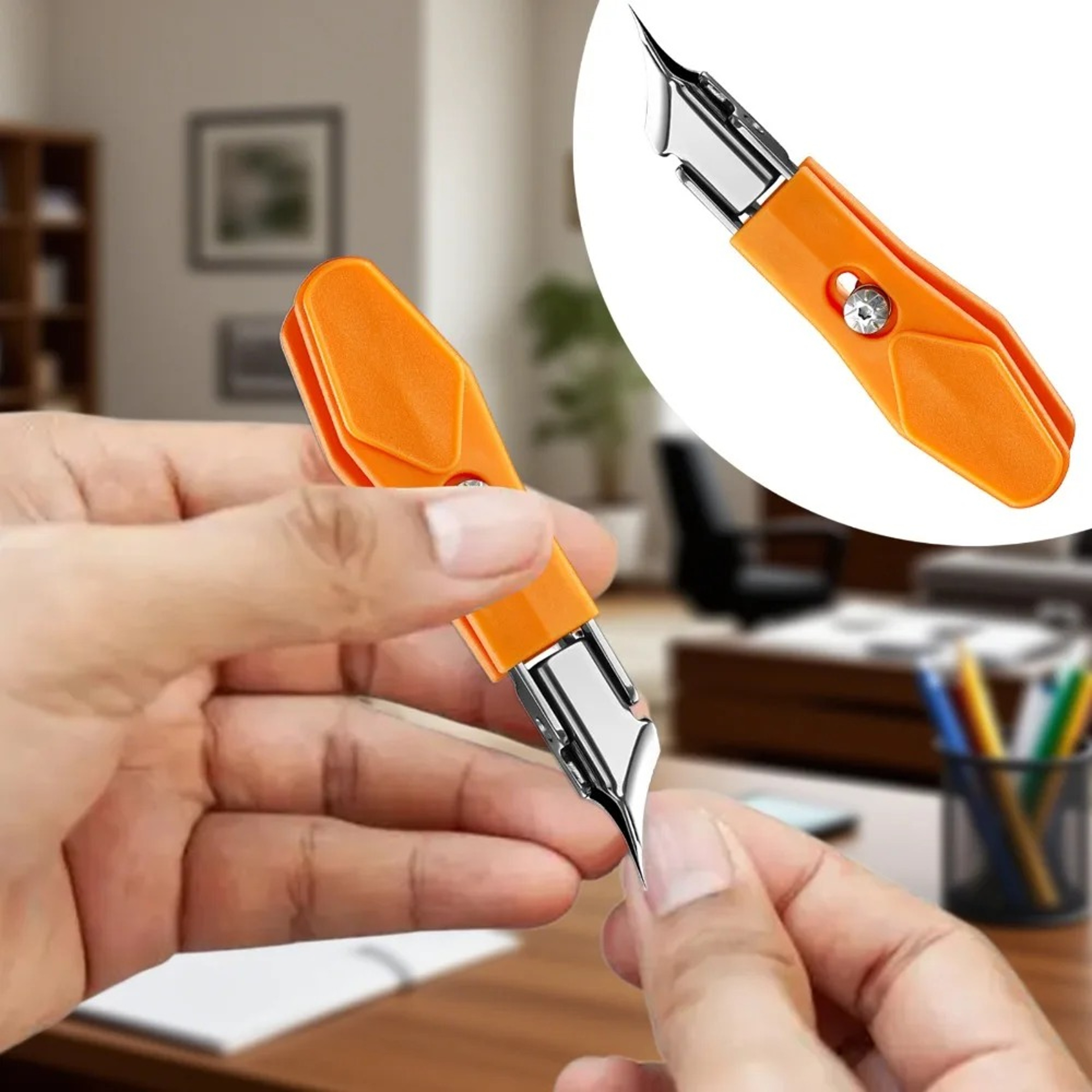 Professional Stainless Steel Toenail Clippers –Slant Edge for Ingrown Toenails – view 4