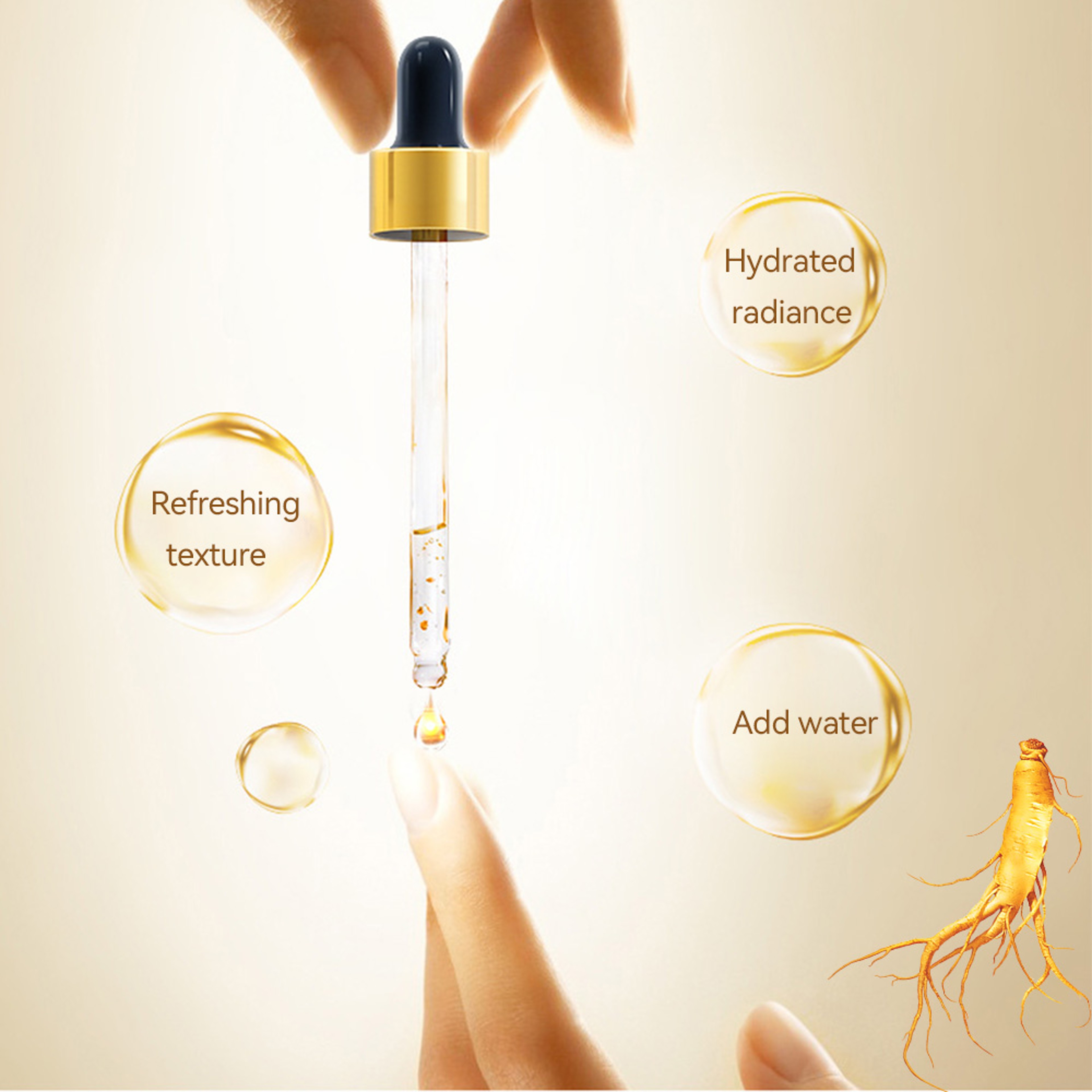 Gold Hyaluronic Acid  Collagen Serum For AntiAging  Whitening 4