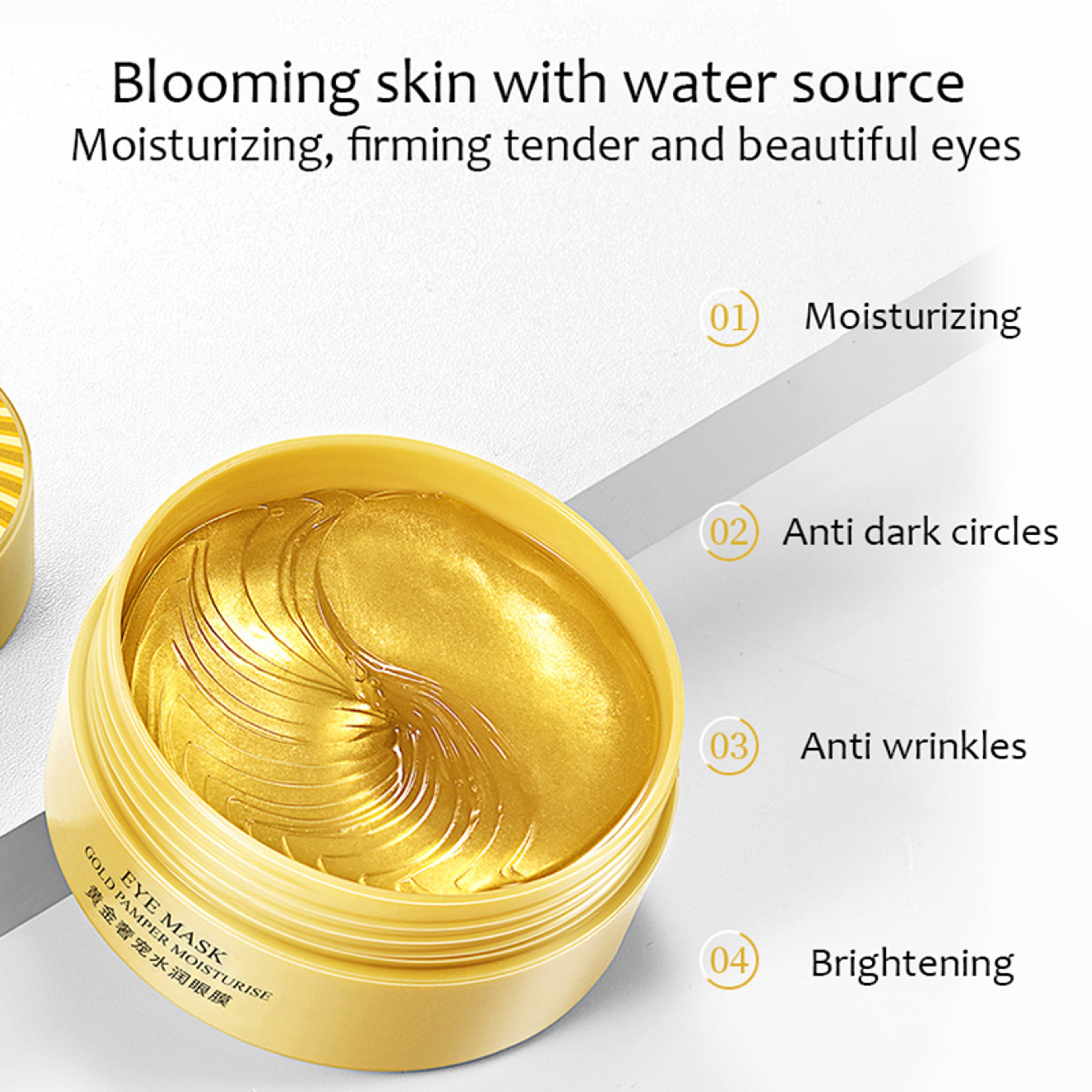 BIOAQUA Collagen Eye Patches 60pcs Hydrating Under Eye Masks For Dark Circles And Puffiness 3
