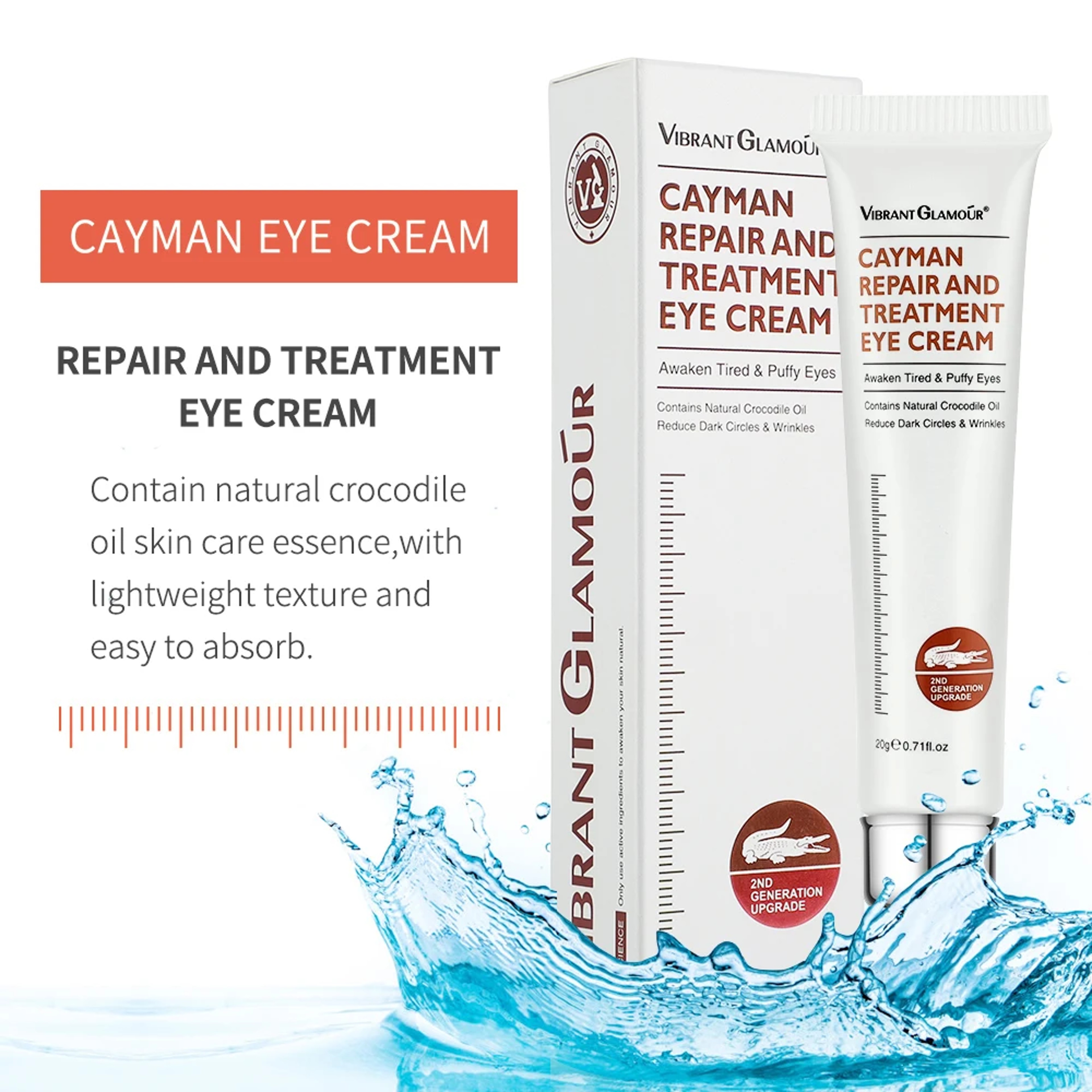 Peptide Collagen Eye Cream Anti-Wrinkle, Dark Circles & Puffiness Treatment – view 2