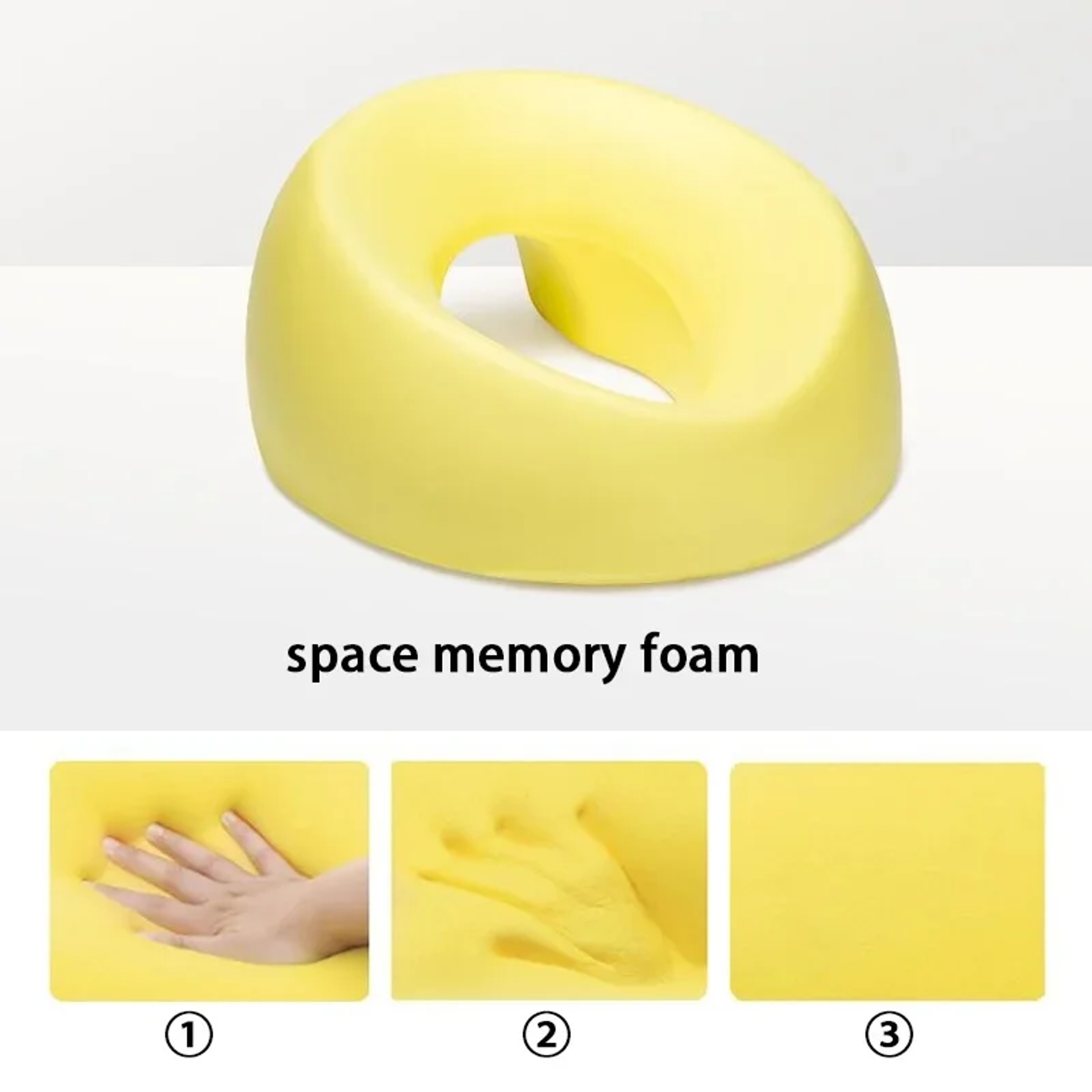Memory Foam Face Down Pillow for Desk Naps - Ergonomic Headrest for Comfort & Massage – view 3