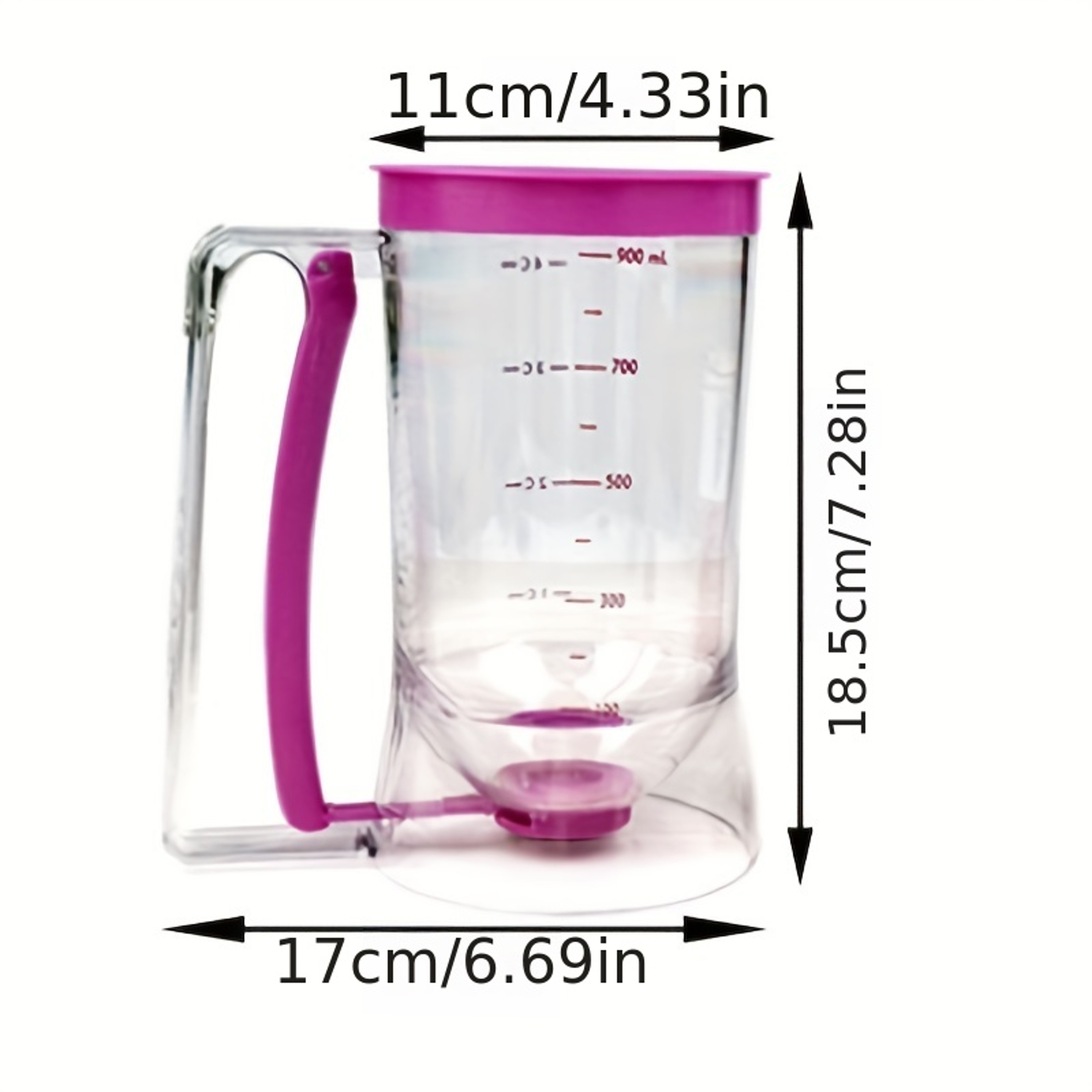 Premium Pancake Batter Dispenser with Pourer for Cupcakes Waffles Cakes – view 3