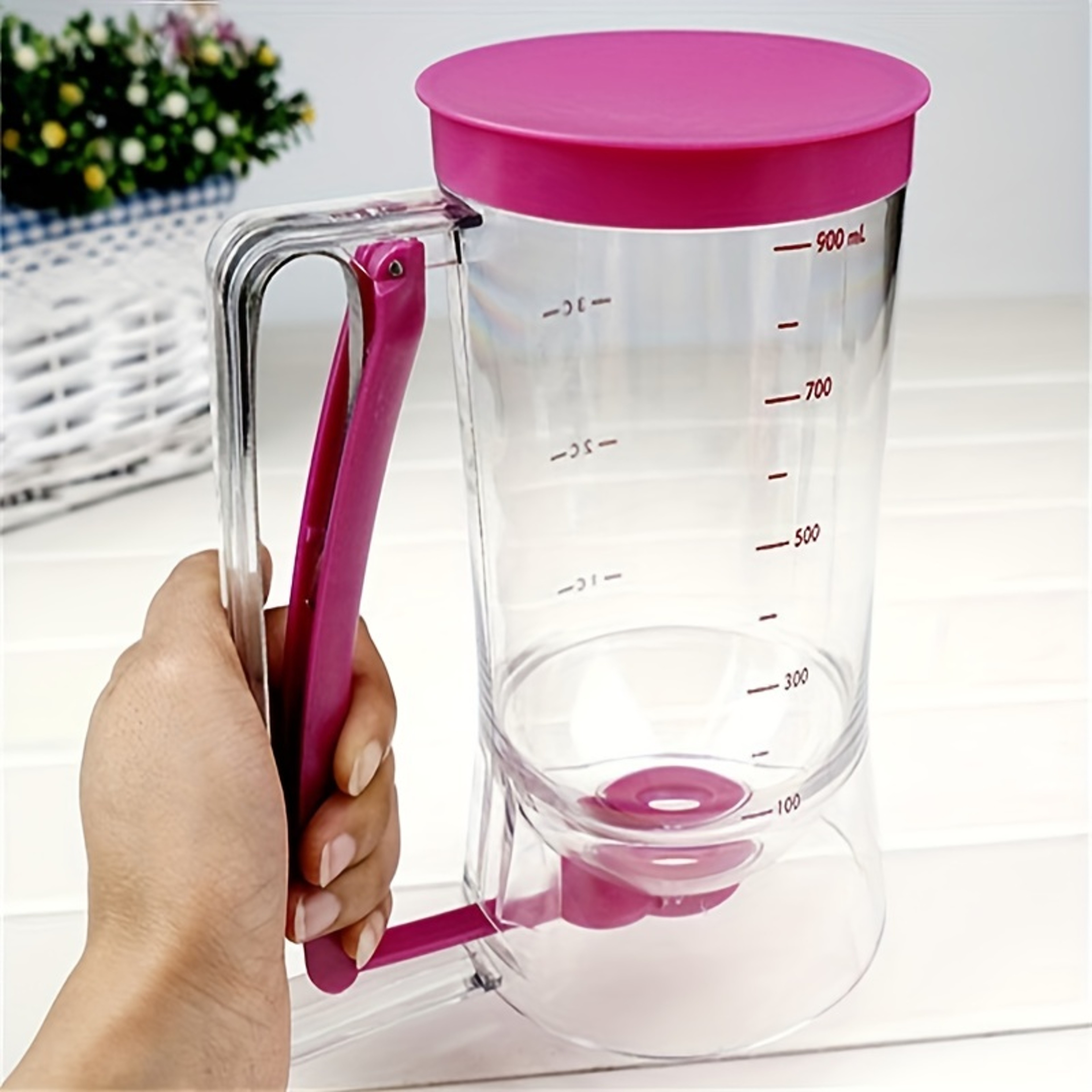 Premium Pancake Batter Dispenser with Pourer for Cupcakes Waffles Cakes – view 6