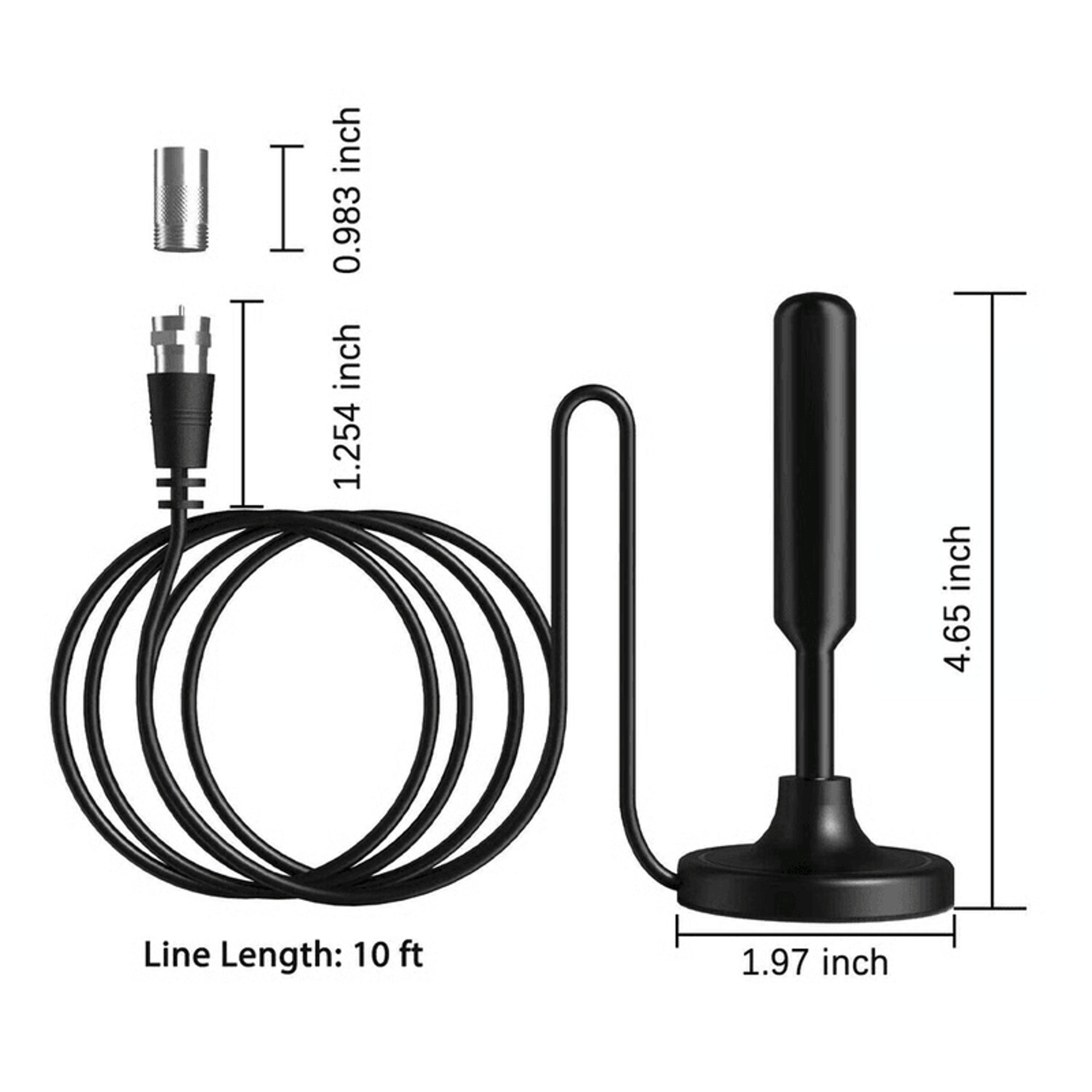 Long Range TV Antenna  Indoor Digital HD Antenna For 1080P  4K HDTV 8