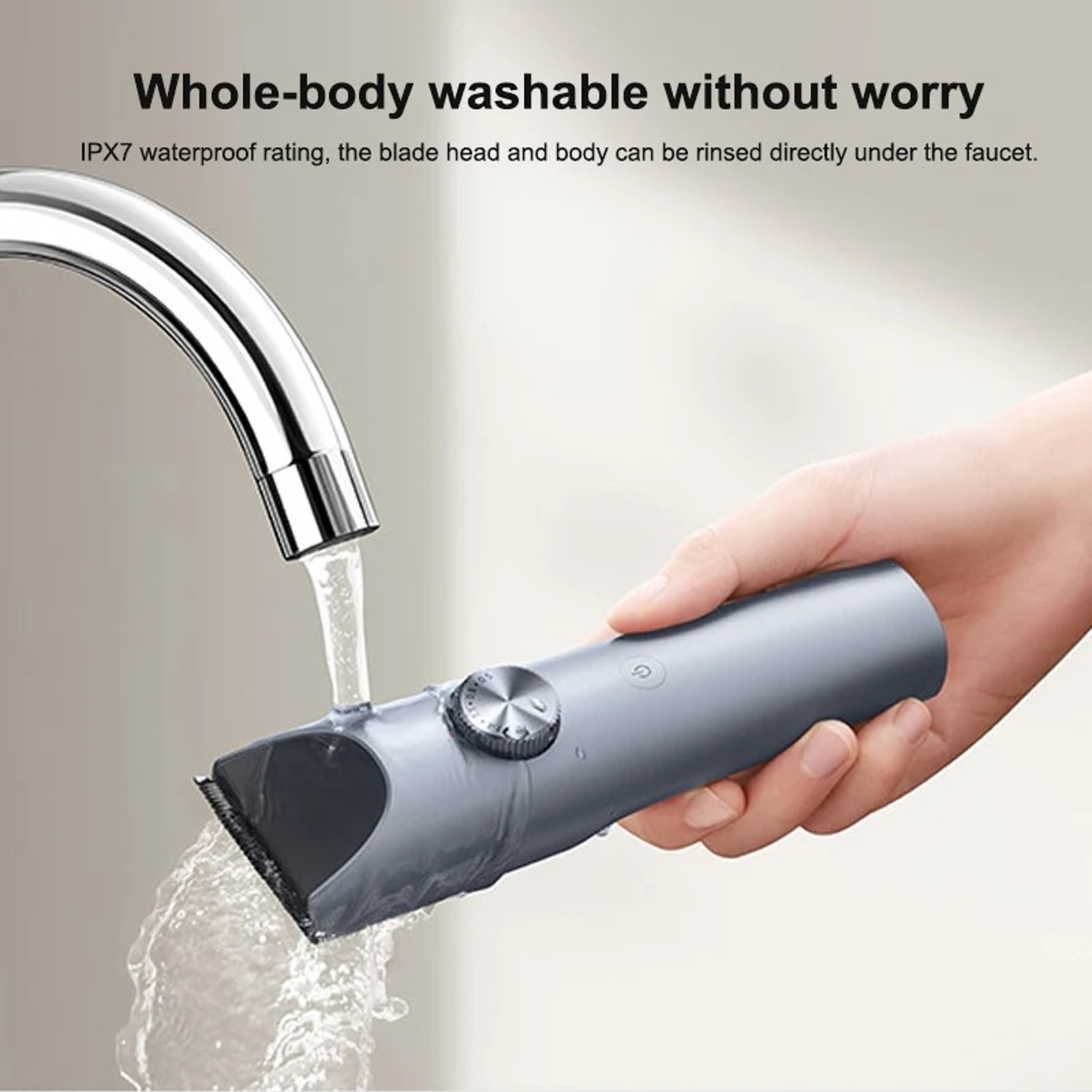 MIJIA Hair Clipper Professional Waterproof Wireless Beard Trimmer  Haircut Machine 4