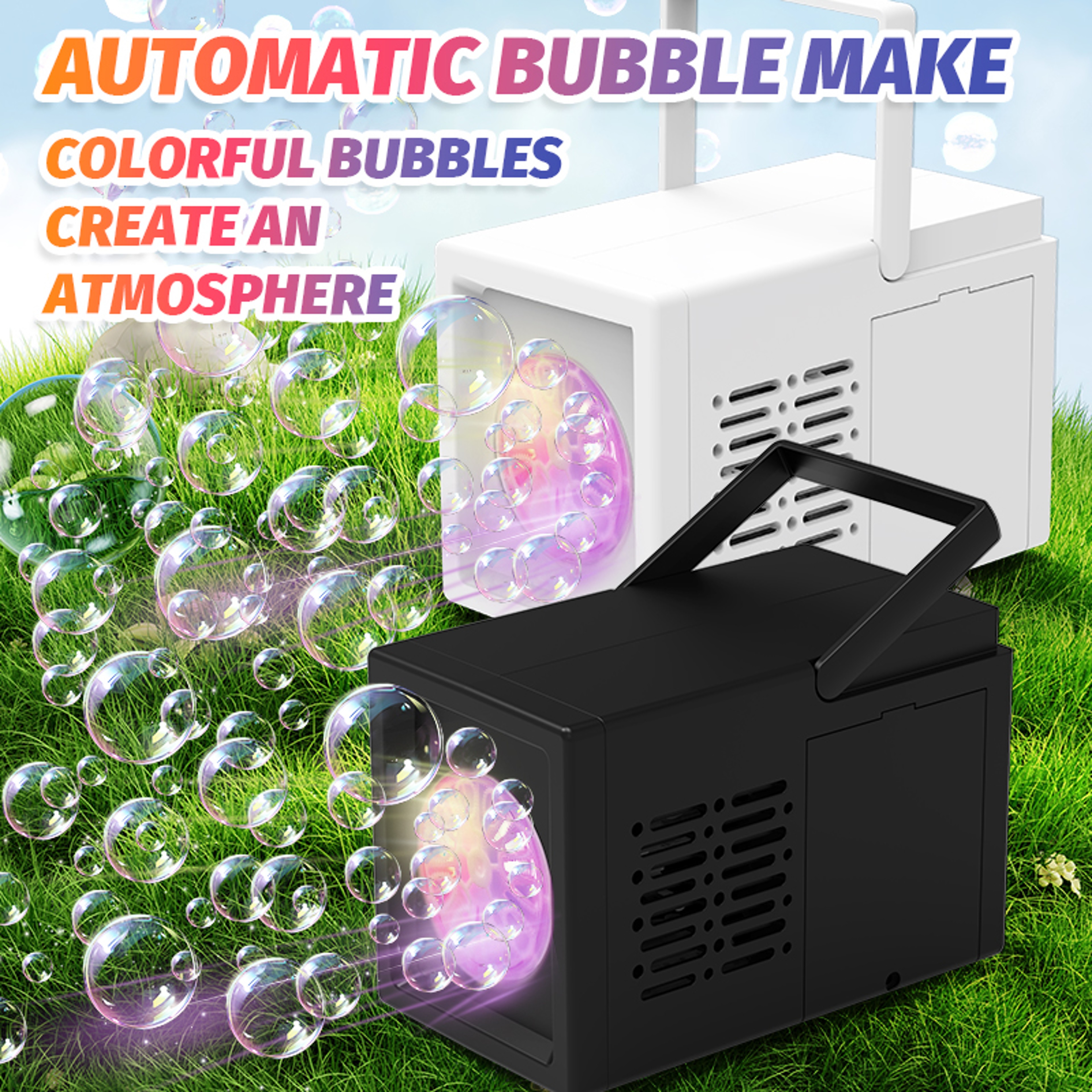 Handheld Hole Automatic Electric Bubble Machine Toy – view 2