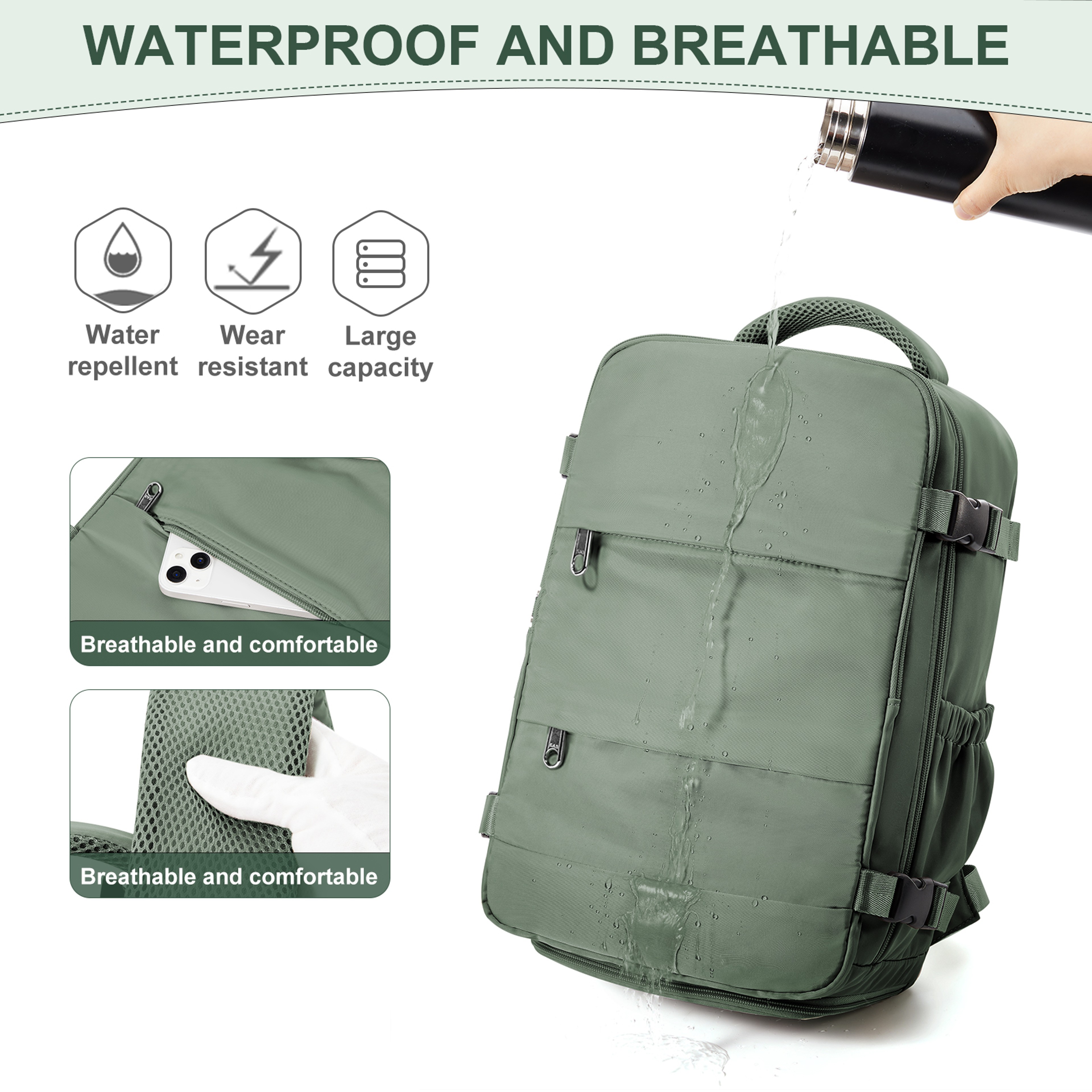 Ryanair Cabin Bag Travel Backpack Versatile, Durable Laptop Backpack for Men & Women – view 5
