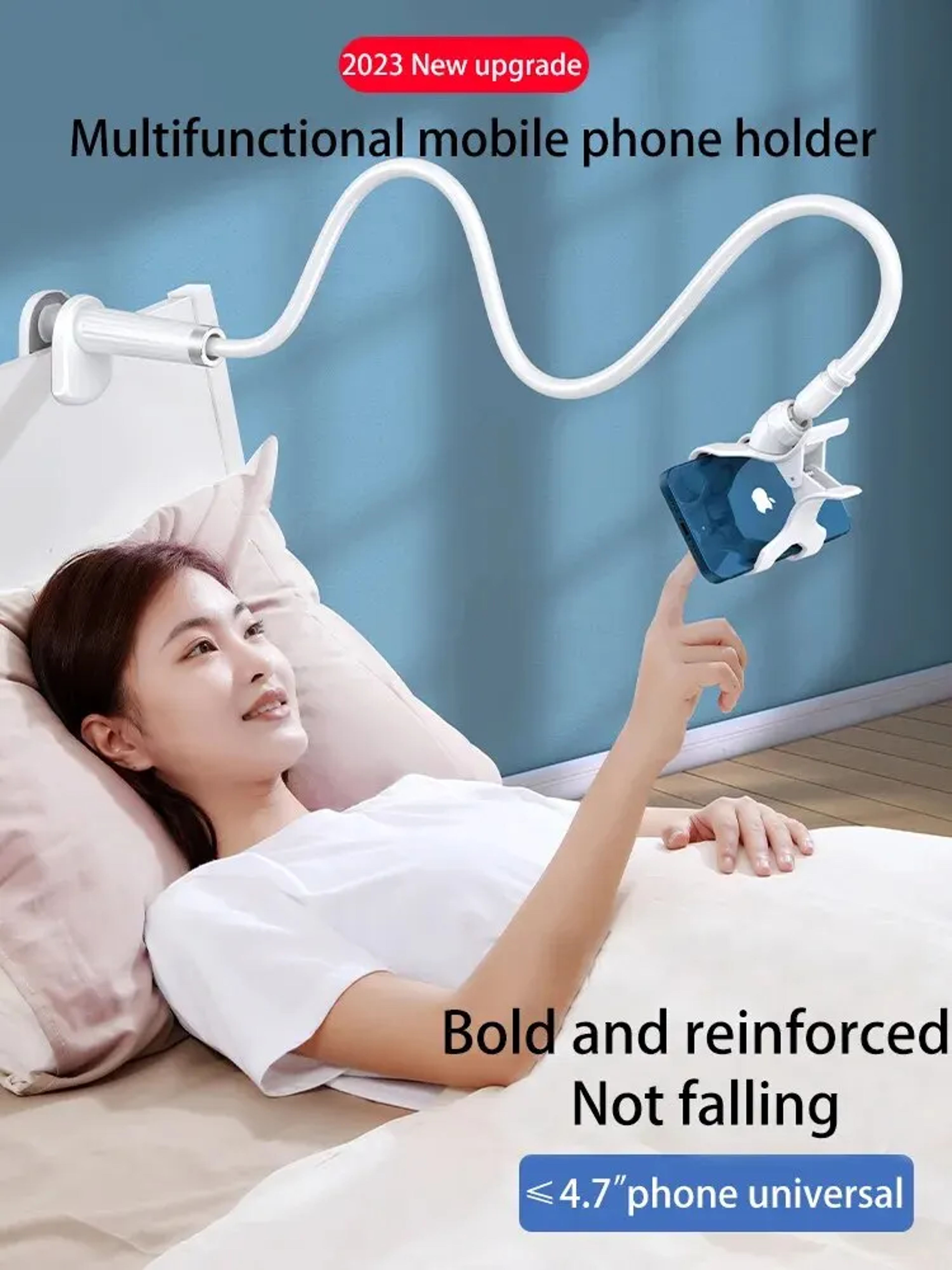 Clip Mobile Phone Holder Stand For Bed And Desk  Flexible Portable Mount For IPhone Samsung Xiaomi 2